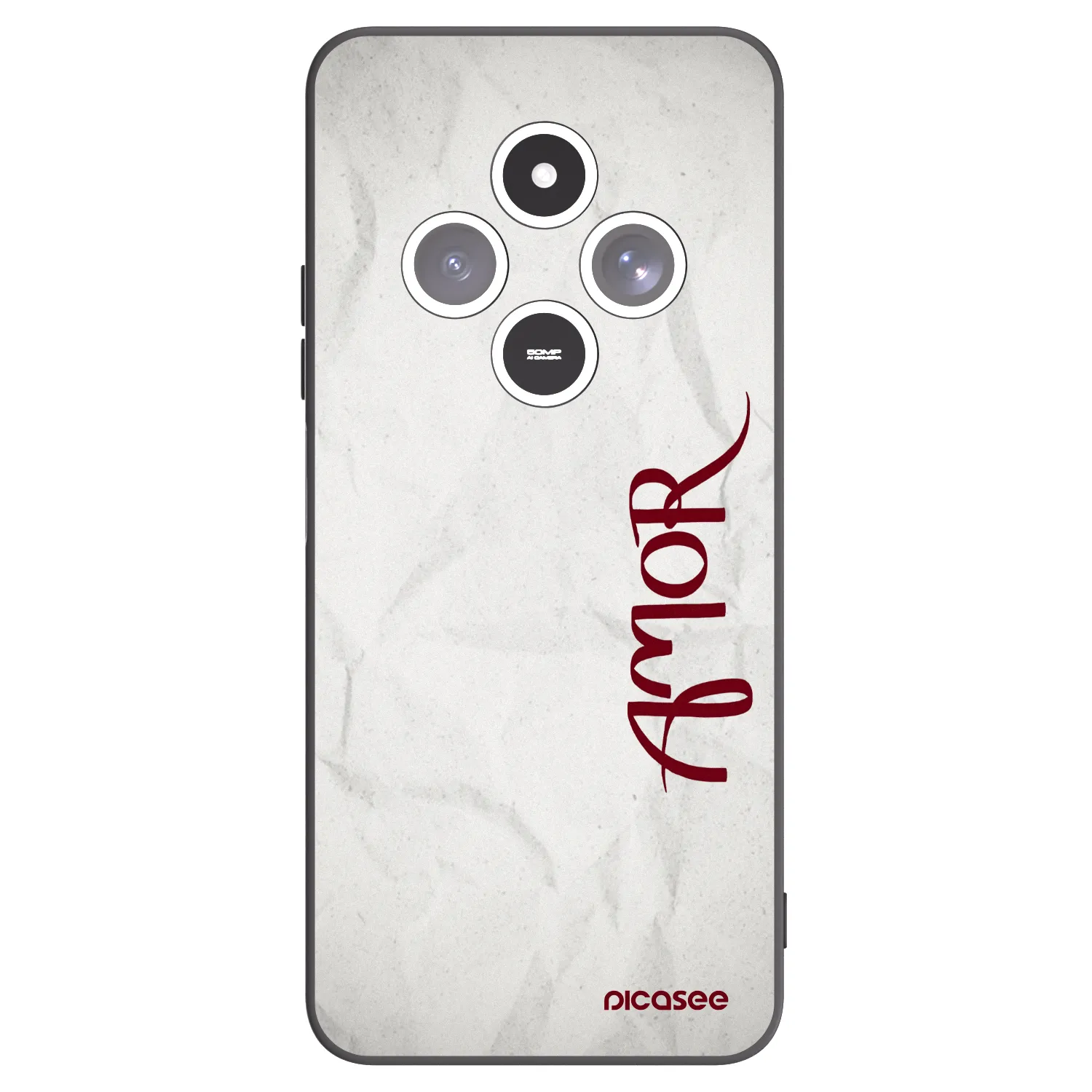 Picasee crna silikonska maskica za Xiaomi Redmi 14C - Amor