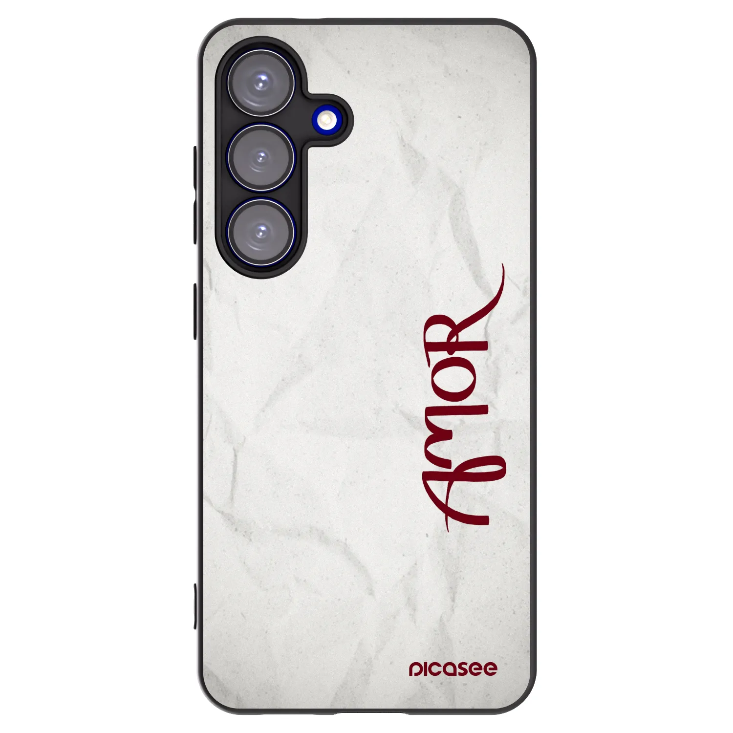 Picasee crna silikonska maskica za Samsung Galaxy S25 5G - Amor
