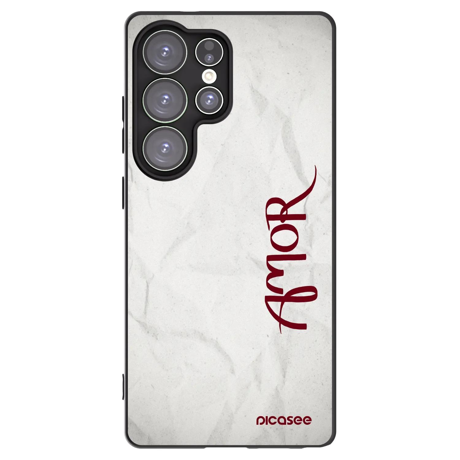 Picasee crna silikonska maskica za Samsung Galaxy S25 Ultra 5G - Amor