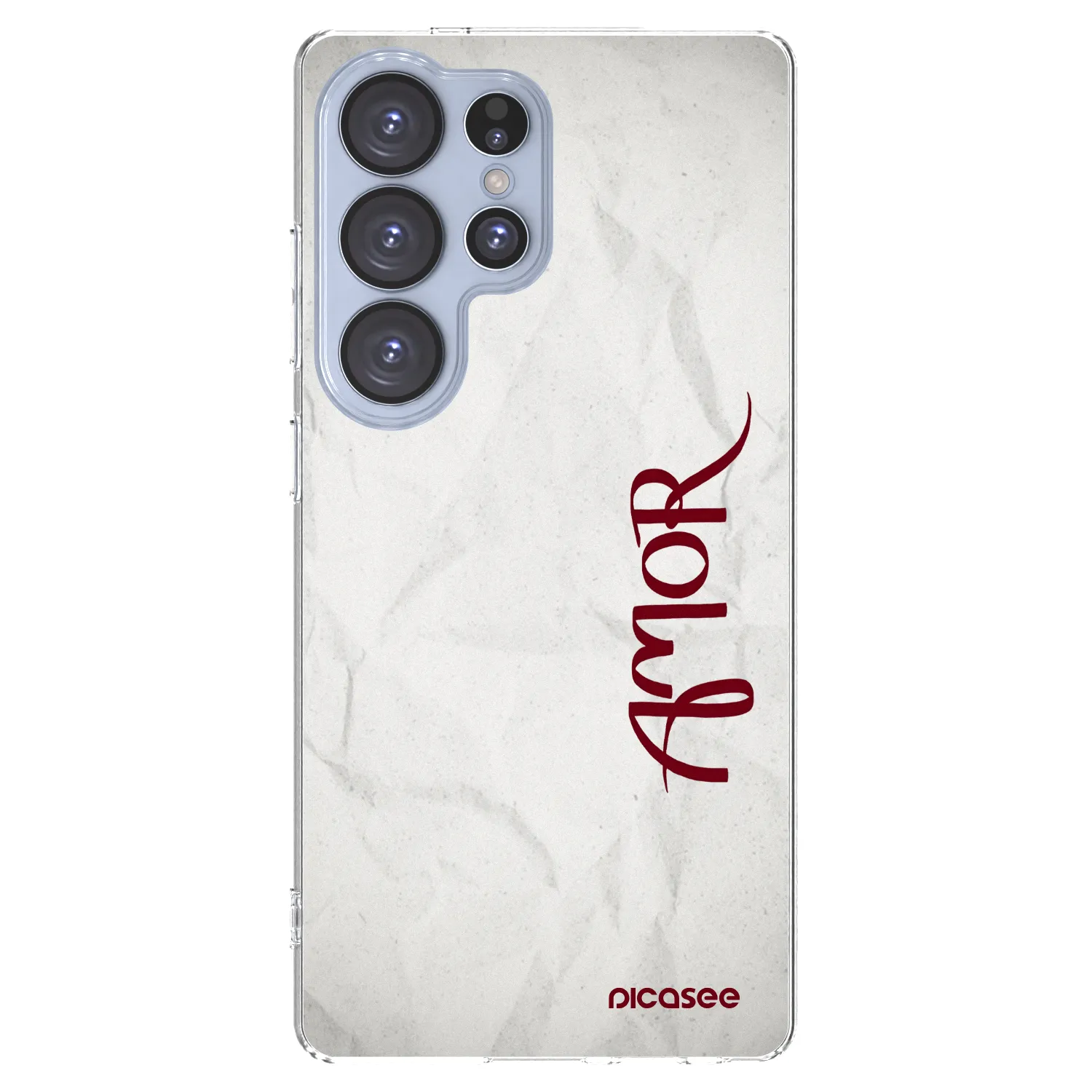 Picasee silikonska prozirna maskica za Samsung Galaxy S25 Ultra 5G - Amor