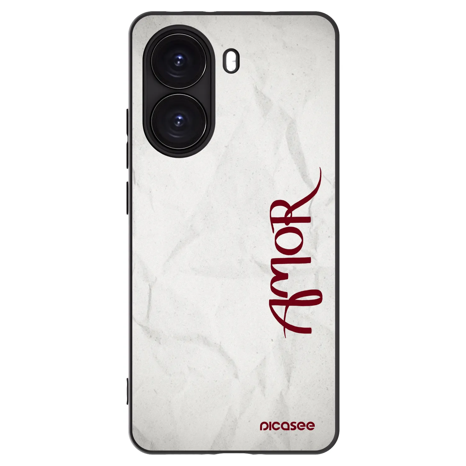 Picasee crna silikonska maskica za Xiaomi Poco X7 Pro 5G - Amor