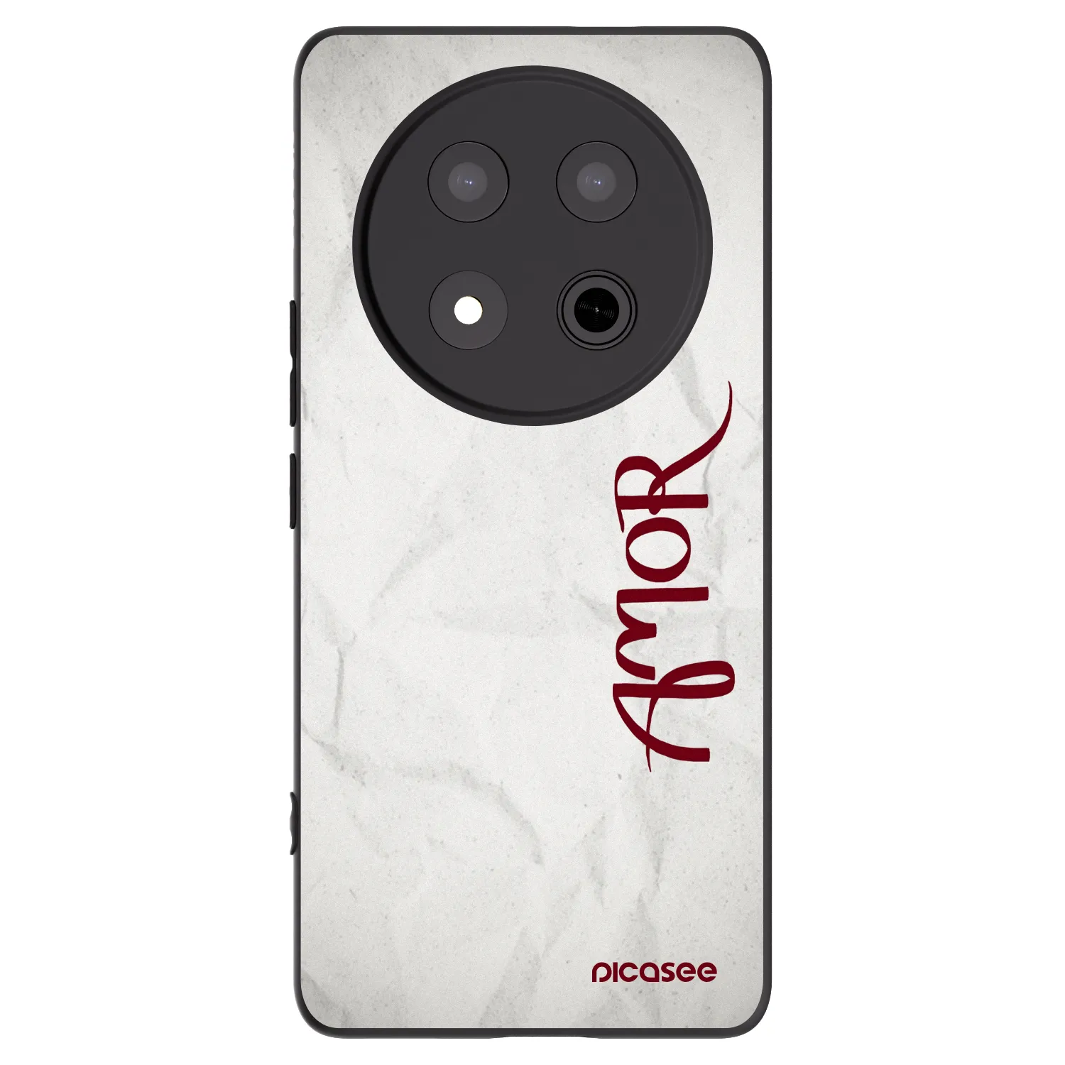 Picasee crna silikonska maskica za Honor Magic7 Lite 5G - Amor