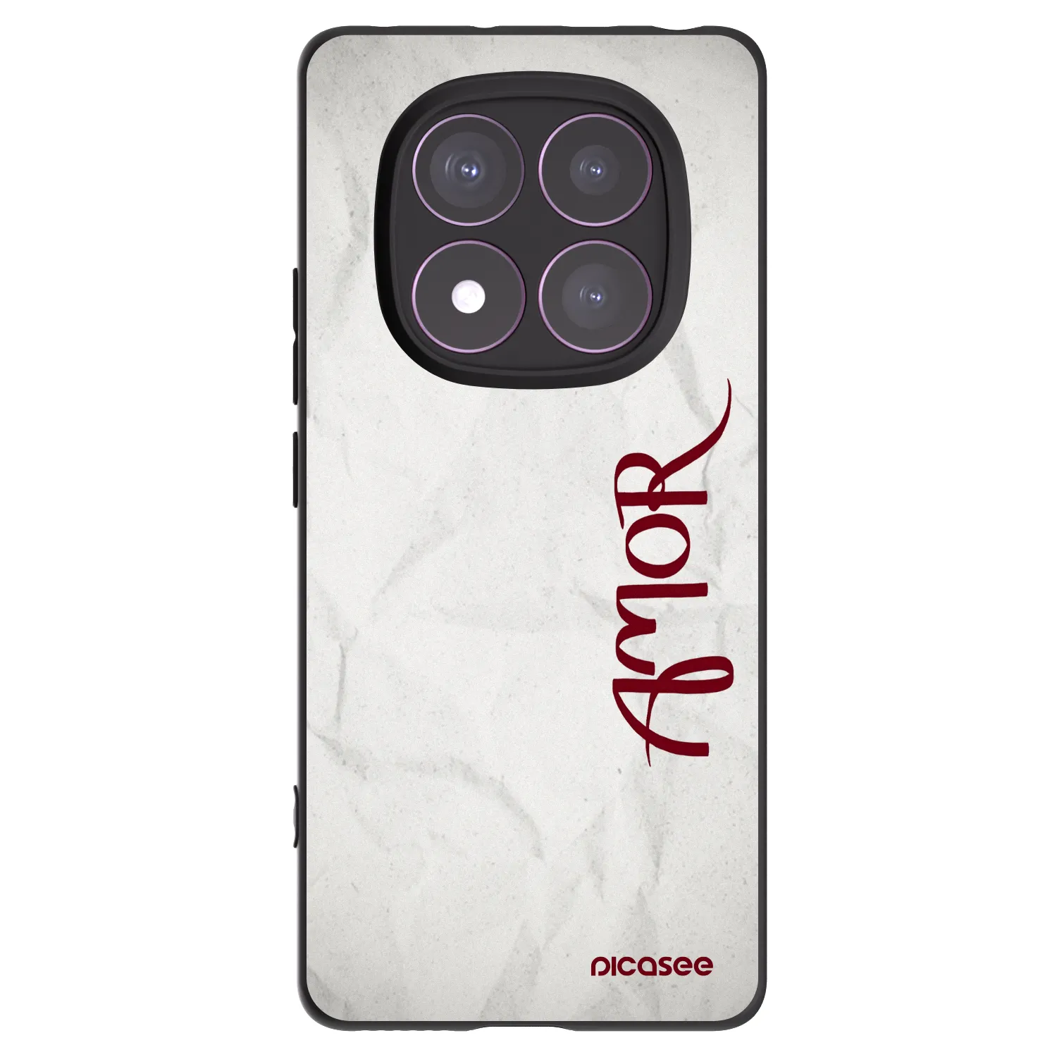 Picasee crna silikonska maskica za Xiaomi Redmi Note 14 Pro 4G - Amor