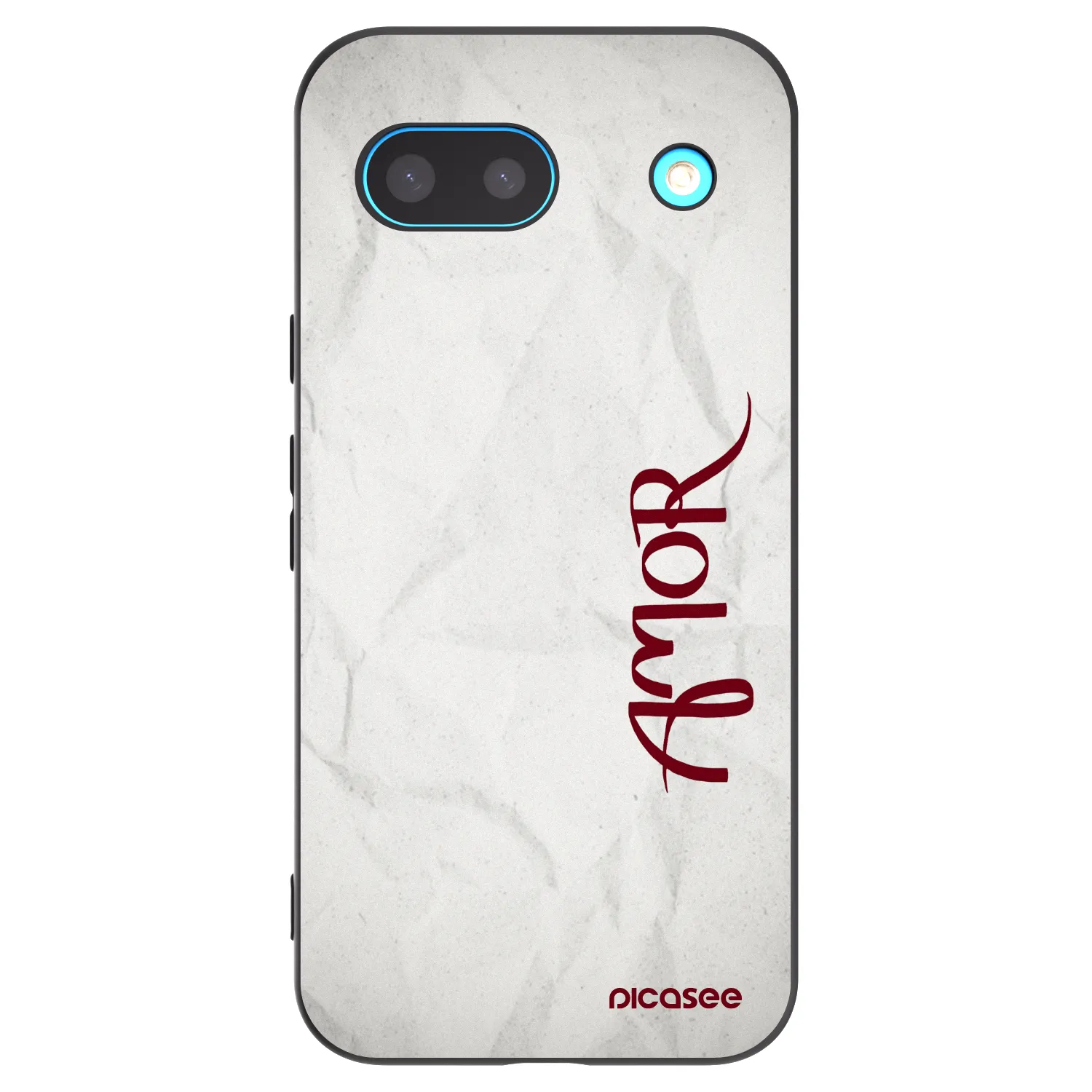 Picasee crna silikonska maskica za Google Pixel 8a - Amor