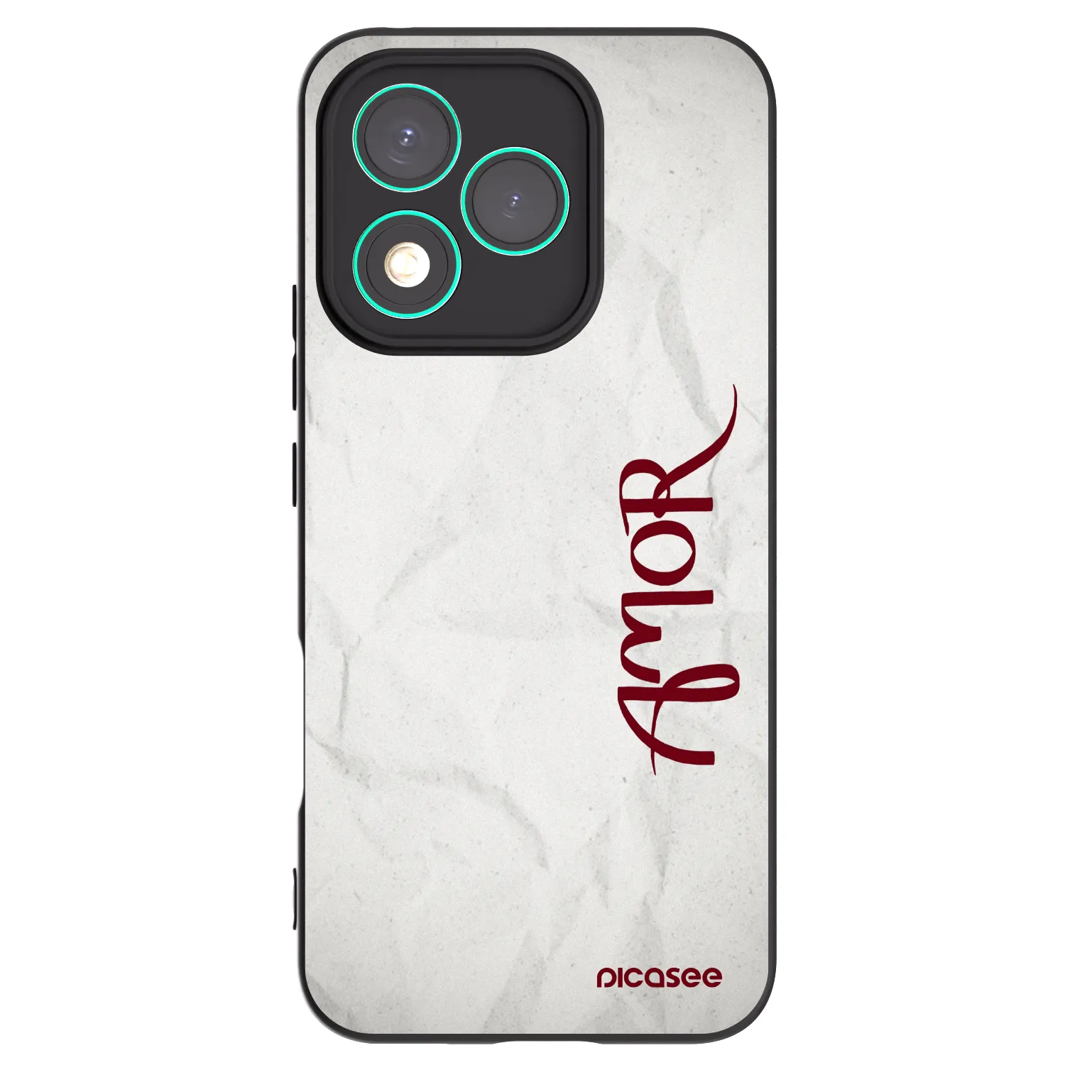 Picasee crna silikonska maskica za Honor 400 Lite 5G - Amor
