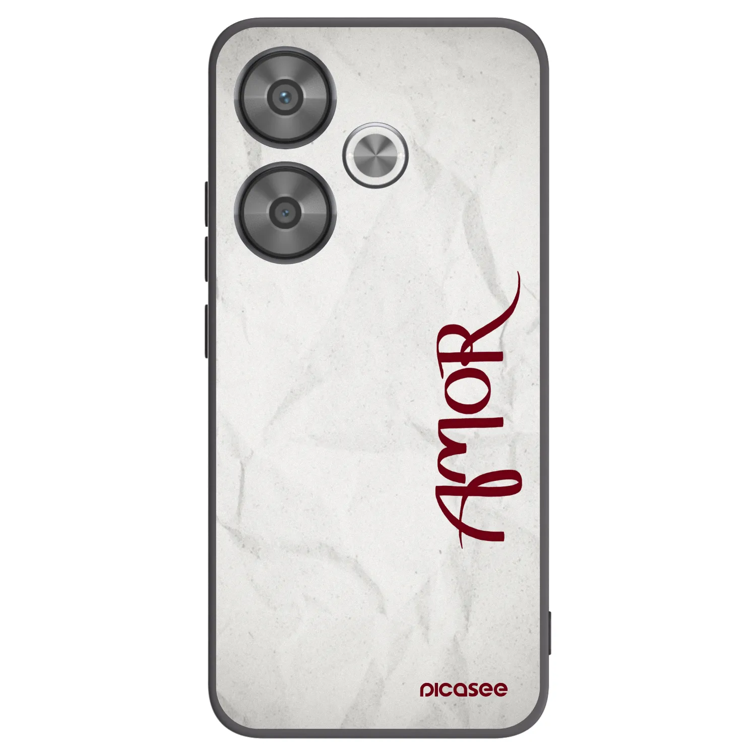 Picasee crna silikonska maskica za Xiaomi Poco F6 - Amor