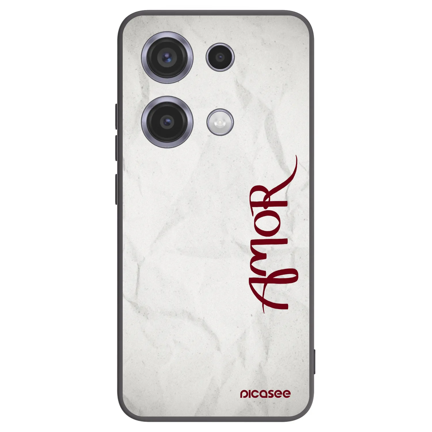 Crna silikonska maskica za Xiaomi Redmi Note 14S - Amor