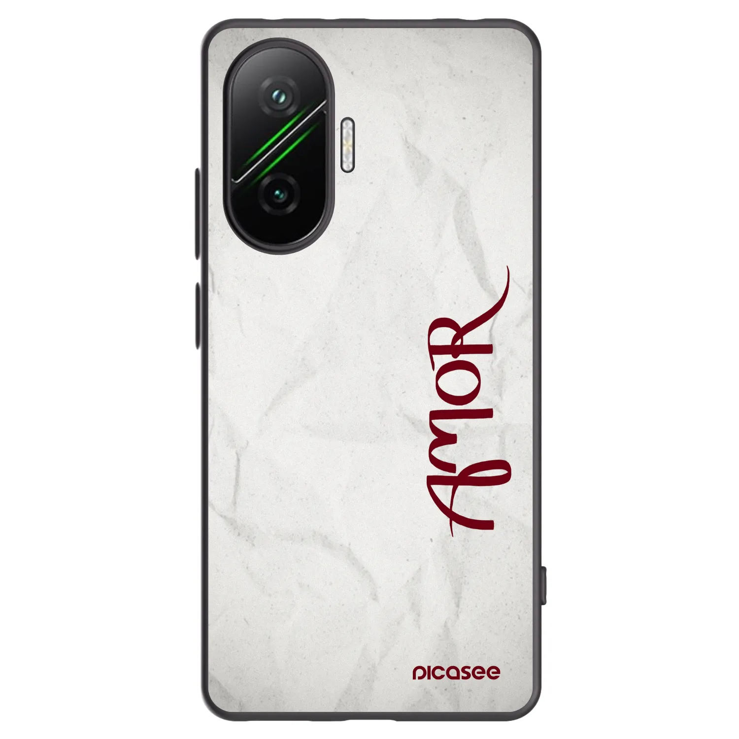 Picasee crna silikonska maskica za Xiaomi Poco F7 5G - Amor