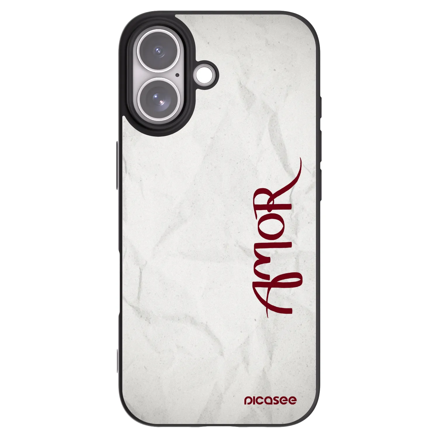 Picasee crna silikonska maskica za Apple iPhone 17 - Amor