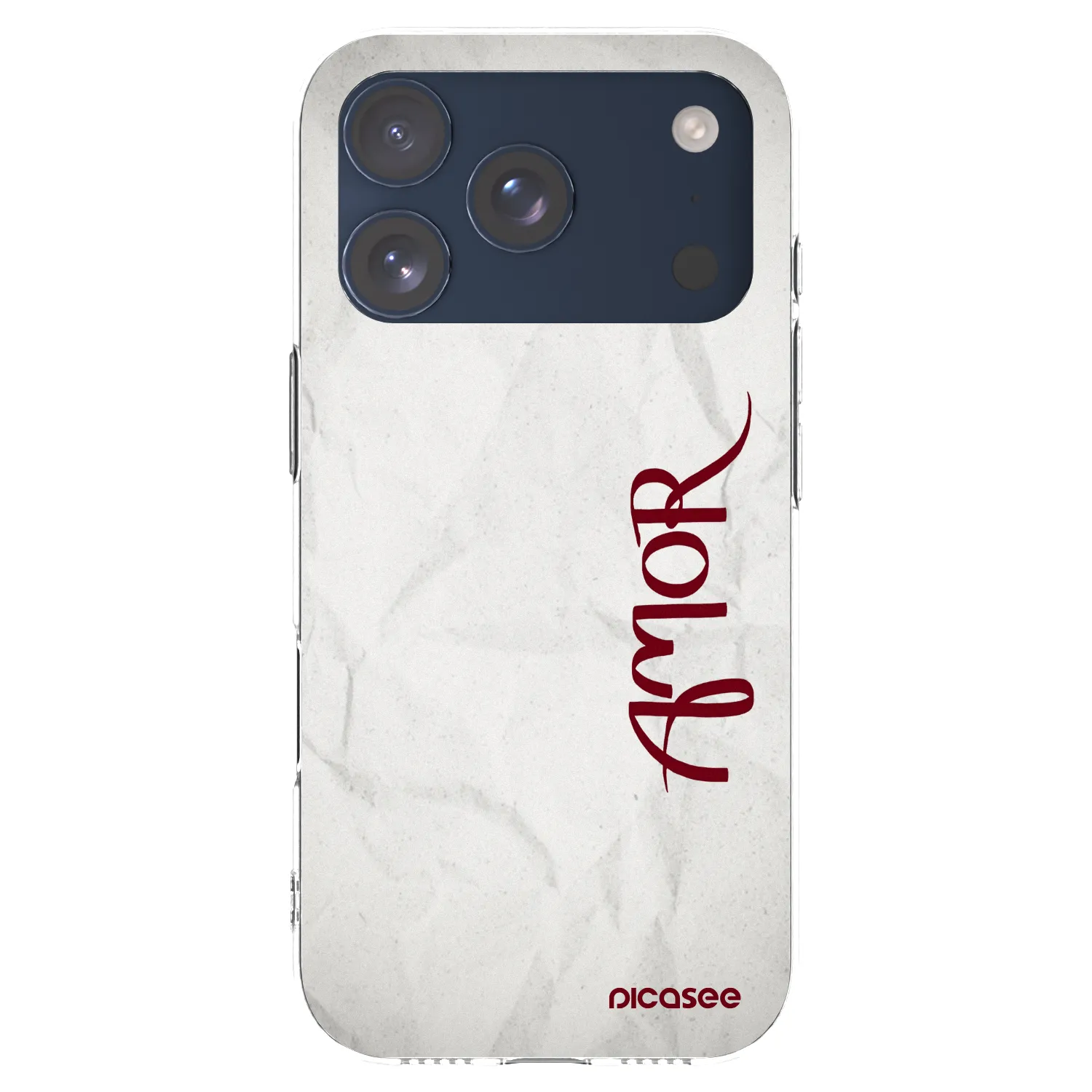 Picasee silikonska prozirna maskica za Apple iPhone 17 Pro - Amor