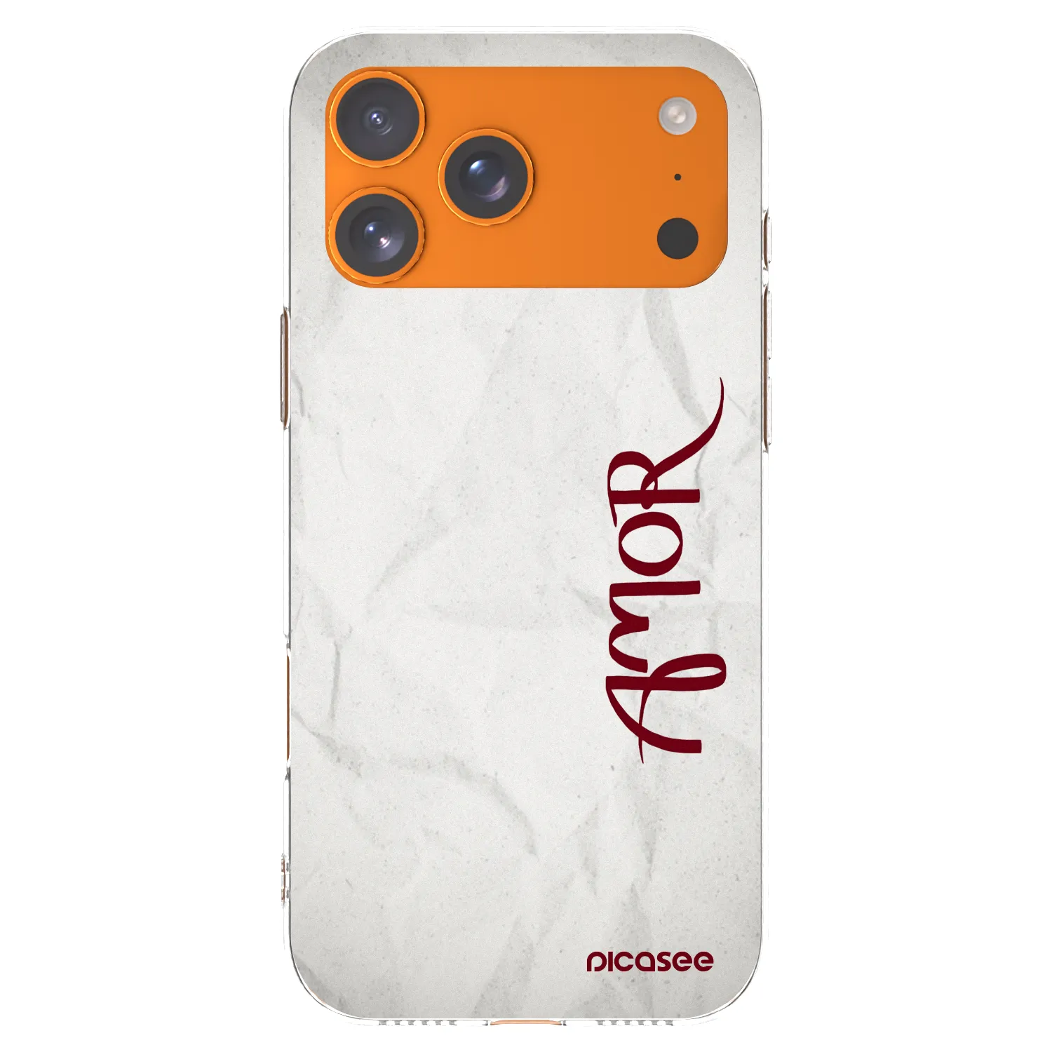 Picasee silikonska prozirna maskica za Apple iPhone 17 Pro Max - Amor