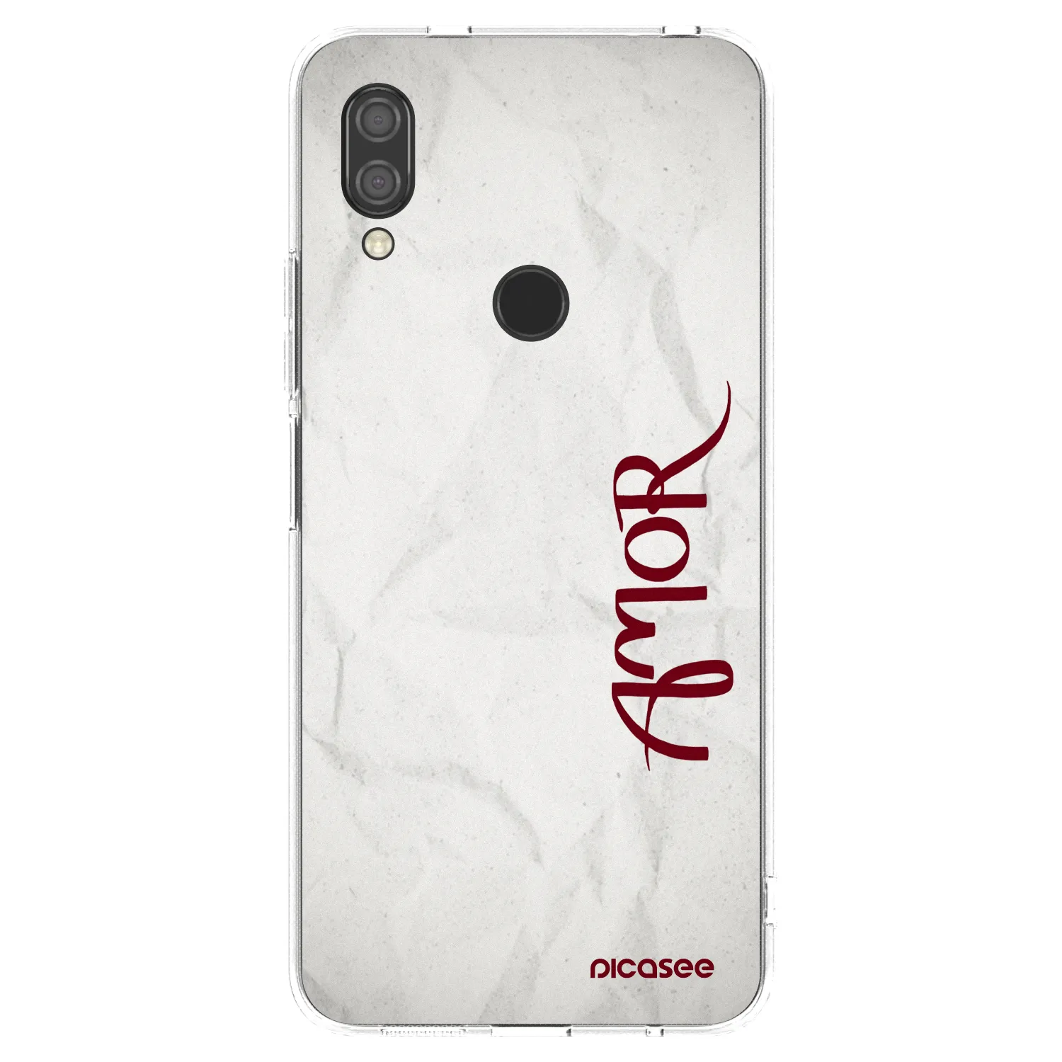 Picasee silikonska prozirna maskica za Xiaomi Redmi 7 - Amor