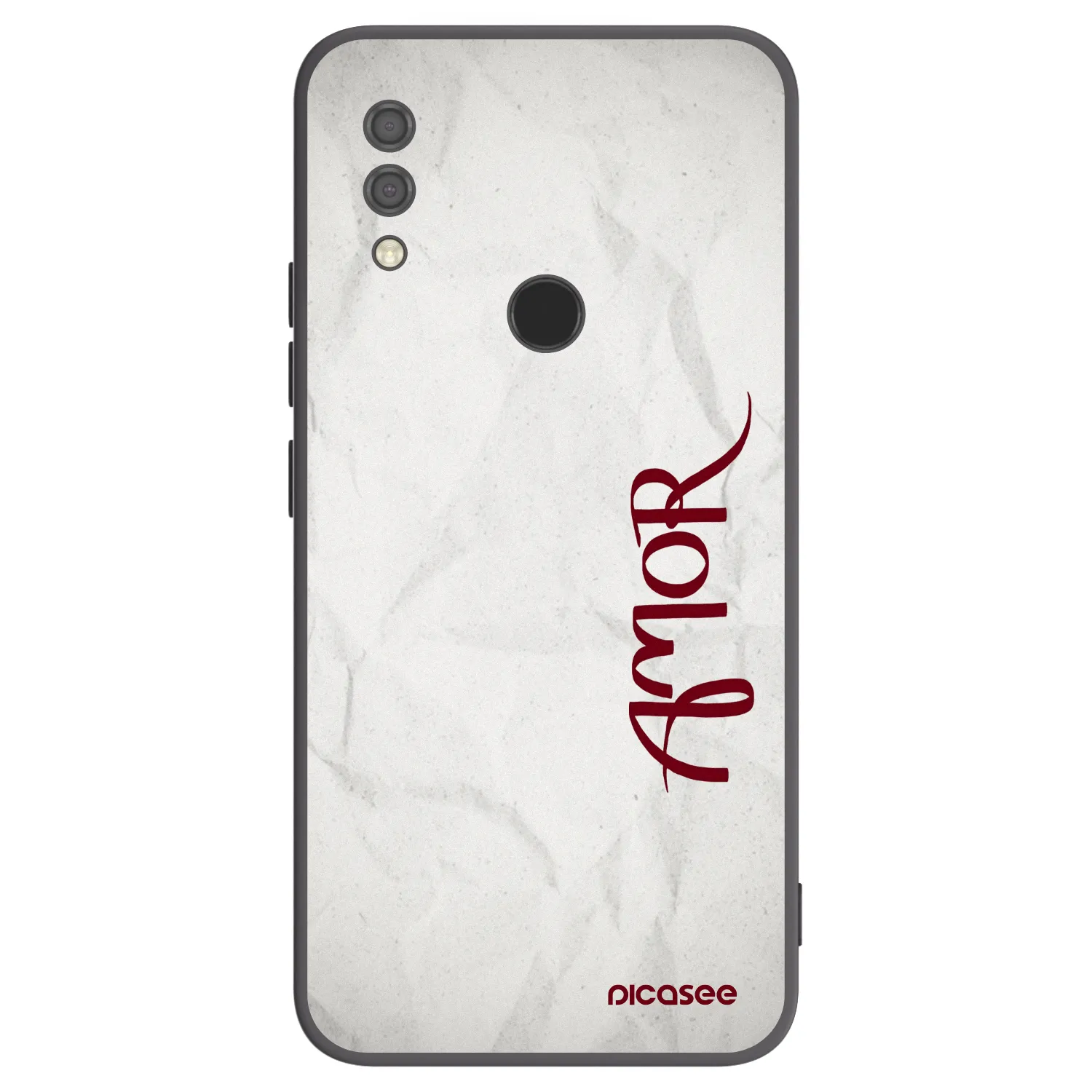 Picasee crna silikonska maskica za Xiaomi Redmi 7 - Amor