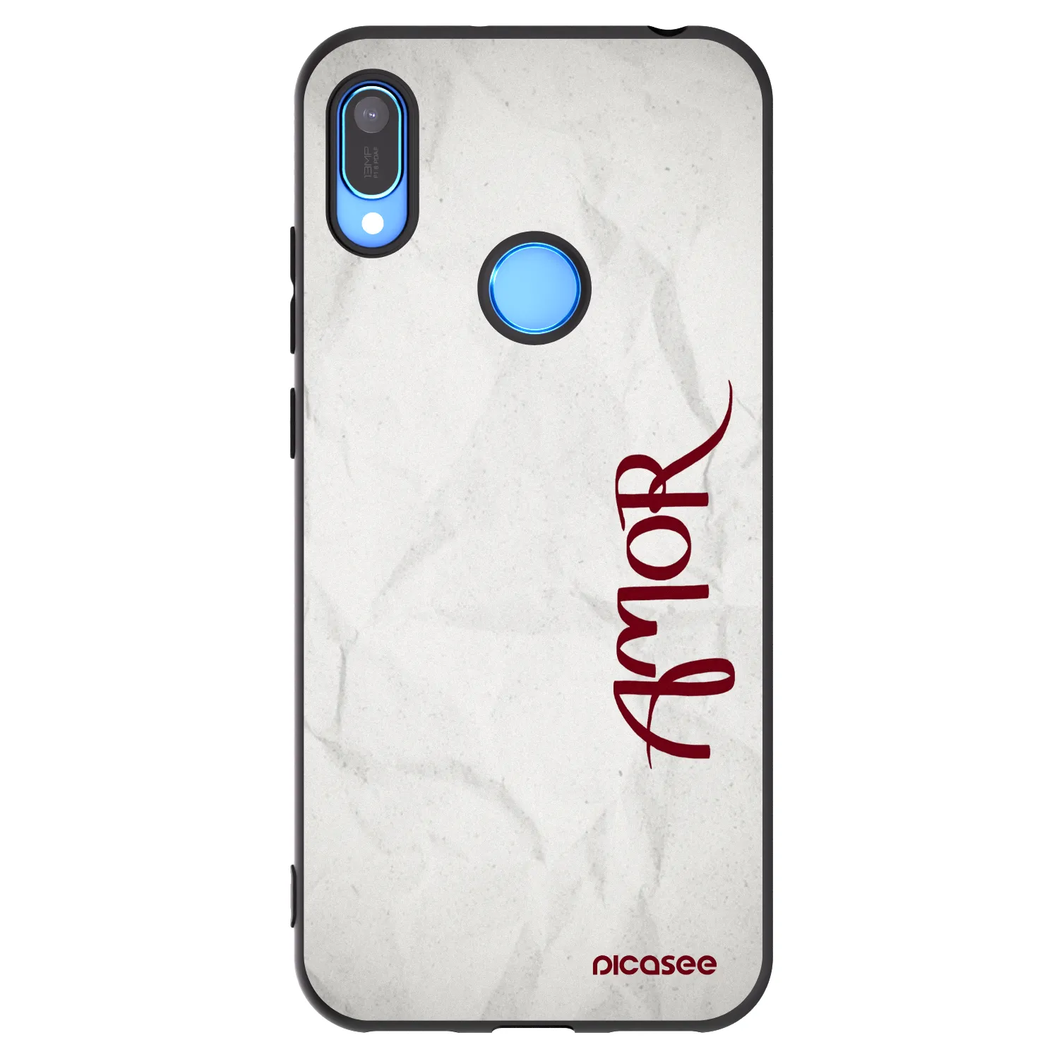 Picasee crna silikonska maskica za Huawei Y6 2019 - Amor