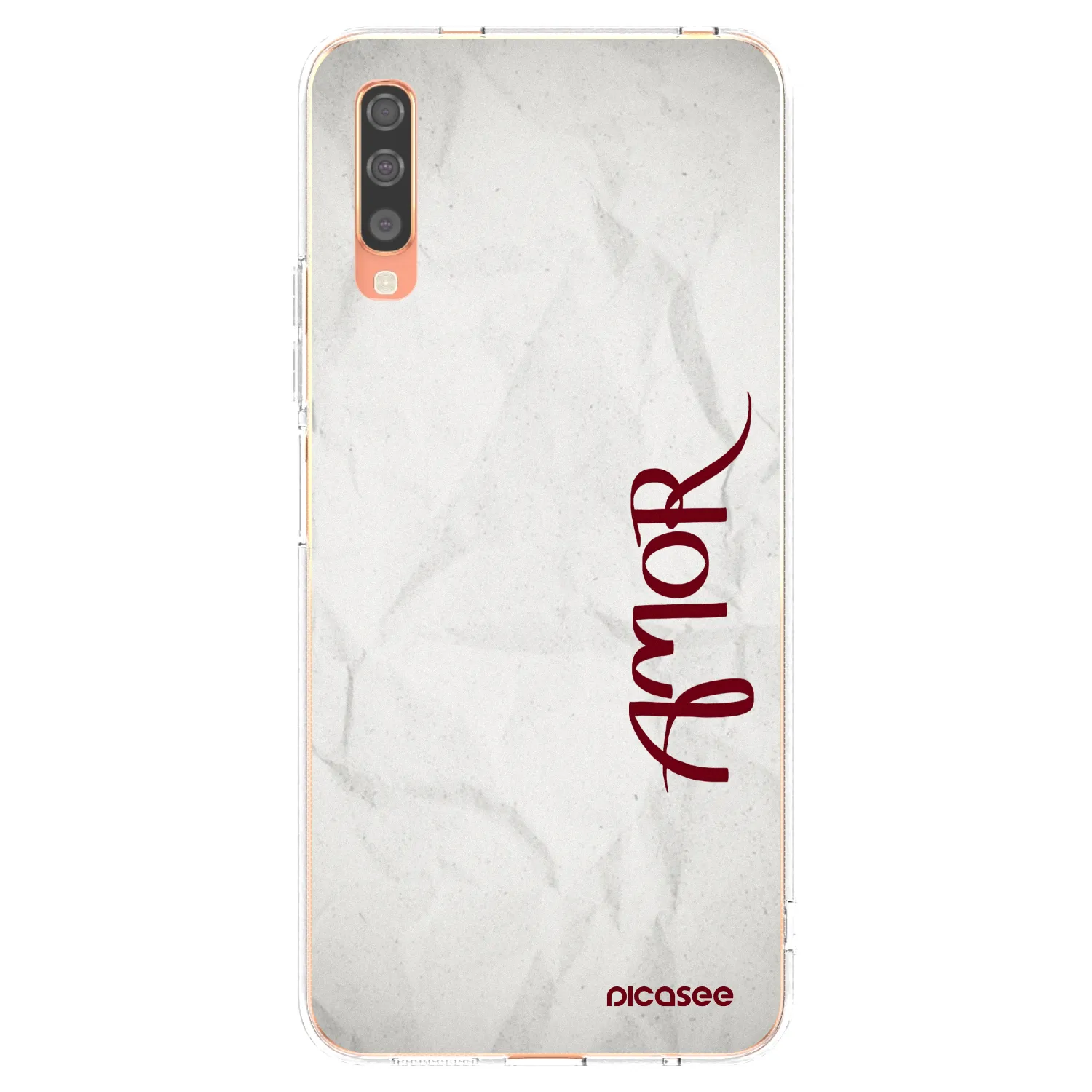Picasee silikonska prozirna maskica za Samsung Galaxy A70 A705F - Amor