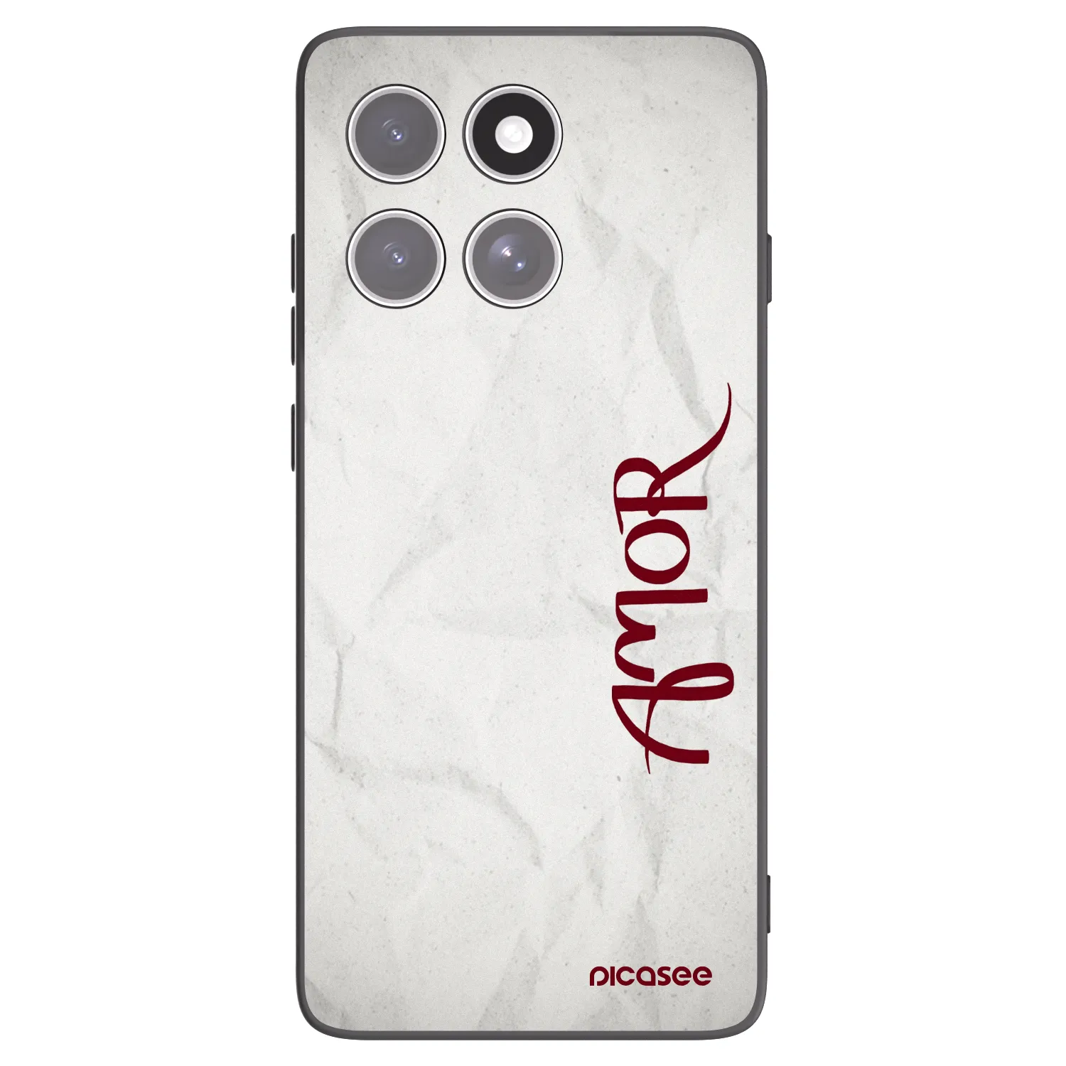 Picasee crna silikonska maskica za Motorola Edge 60 Pro - Amor