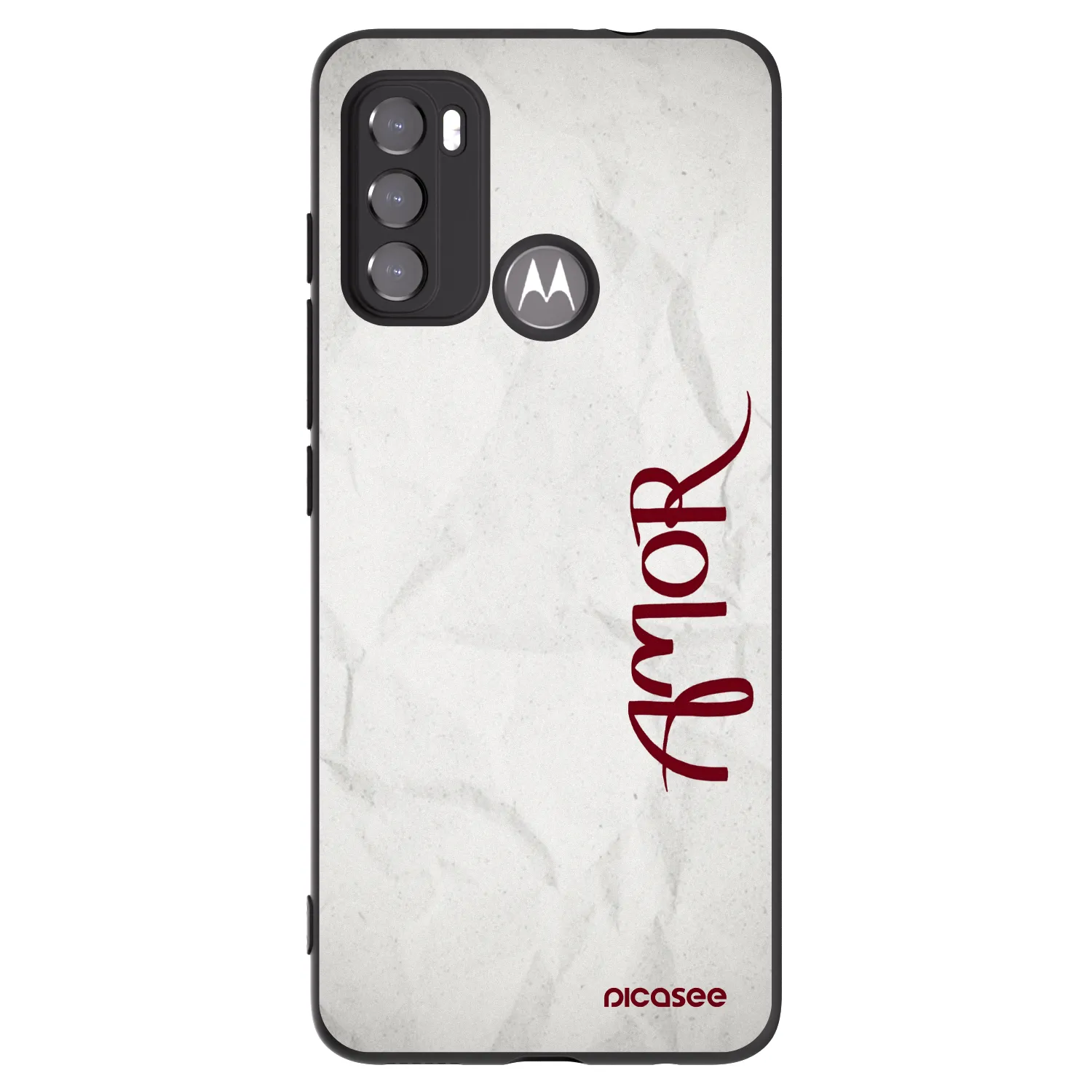 Picasee crna silikonska maskica za Motorola Edge 60 5G - Amor
