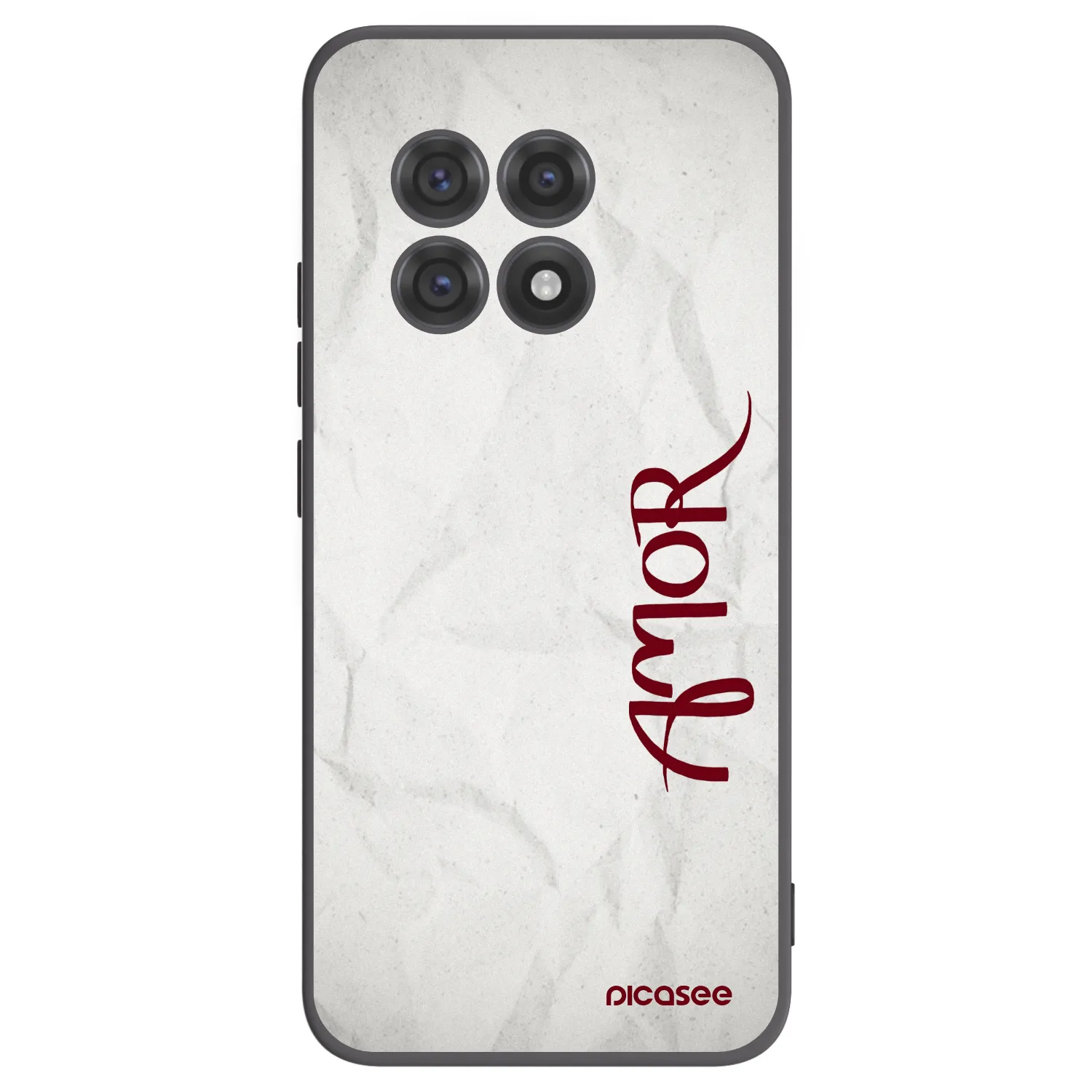 Picasee crna silikonska maskica za OnePlus 13R 5G - Amor