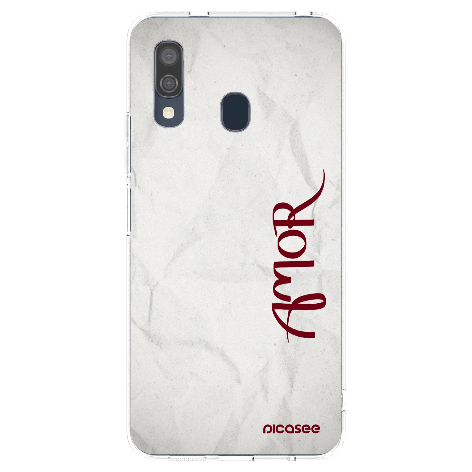 Picasee silikonska prozirna maskica za Samsung Galaxy A40 A405F - Amor
