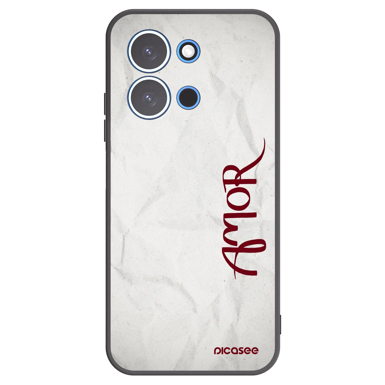 Picasee crna silikonska maskica za Xiaomi Redmi 15C 4G - Amor
