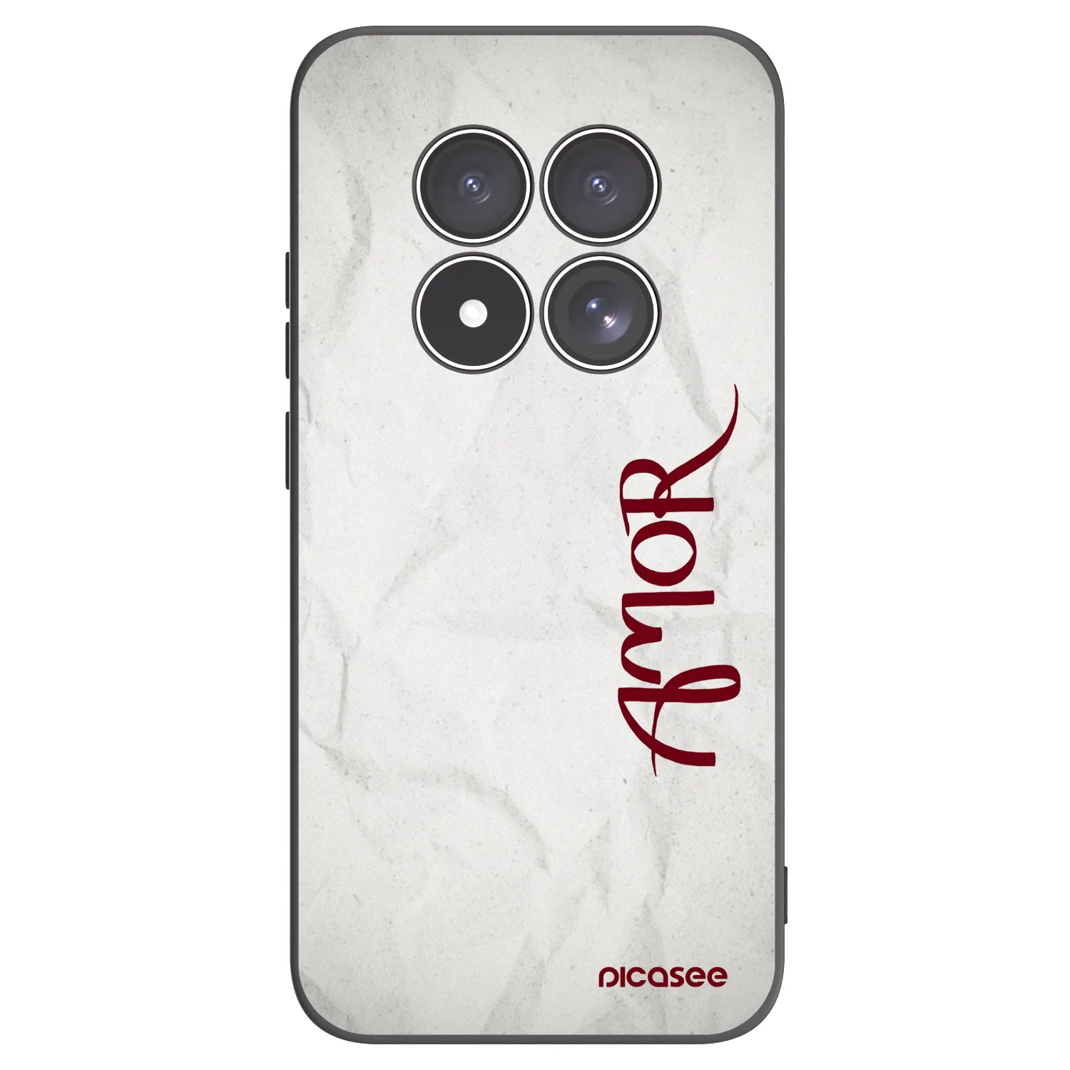 Picasee crna silikonska maskica za Xiaomi Redmi Note 15 Pro 4G - Amor