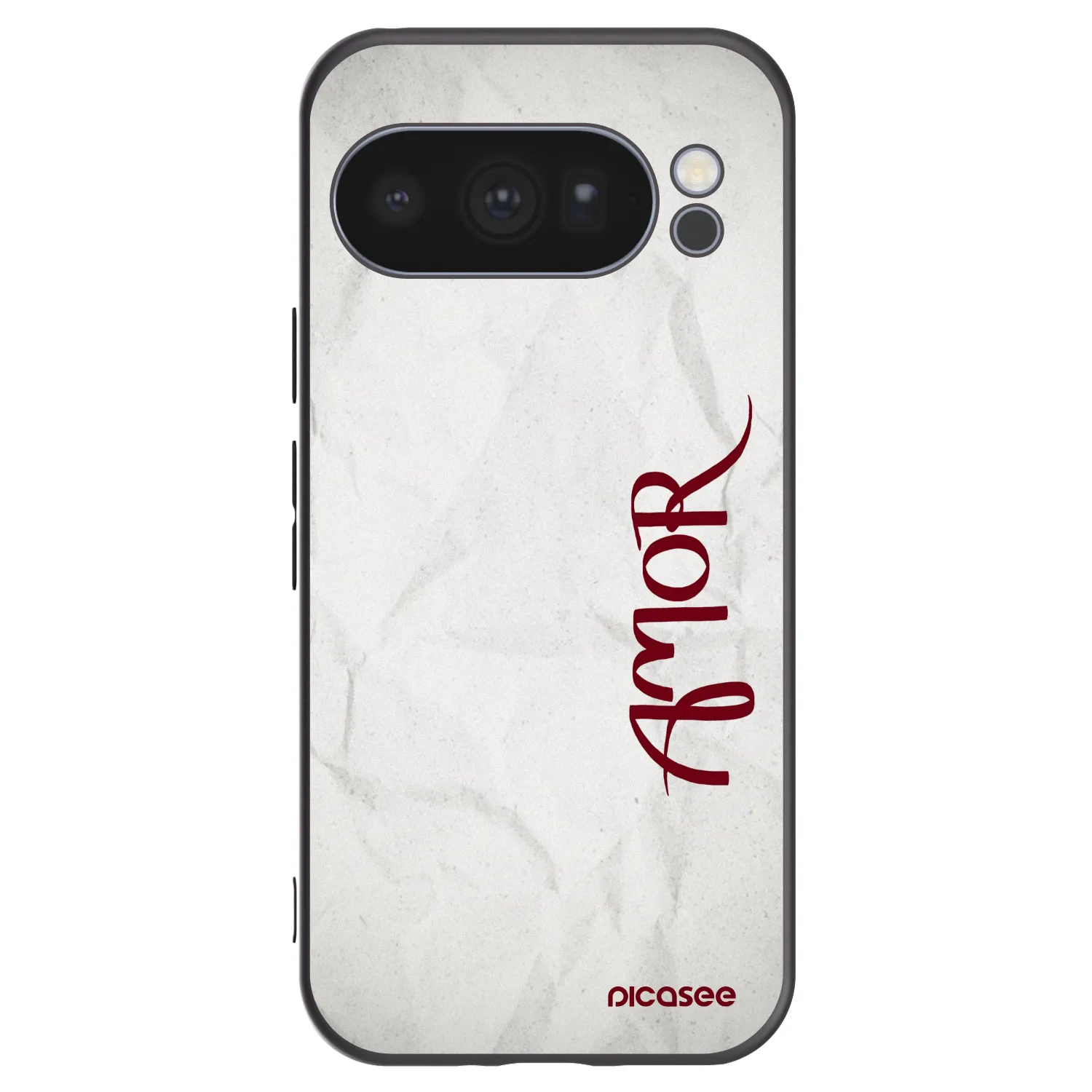 Picasee crna silikonska maskica za Google Pixel 10 Pro - Amor