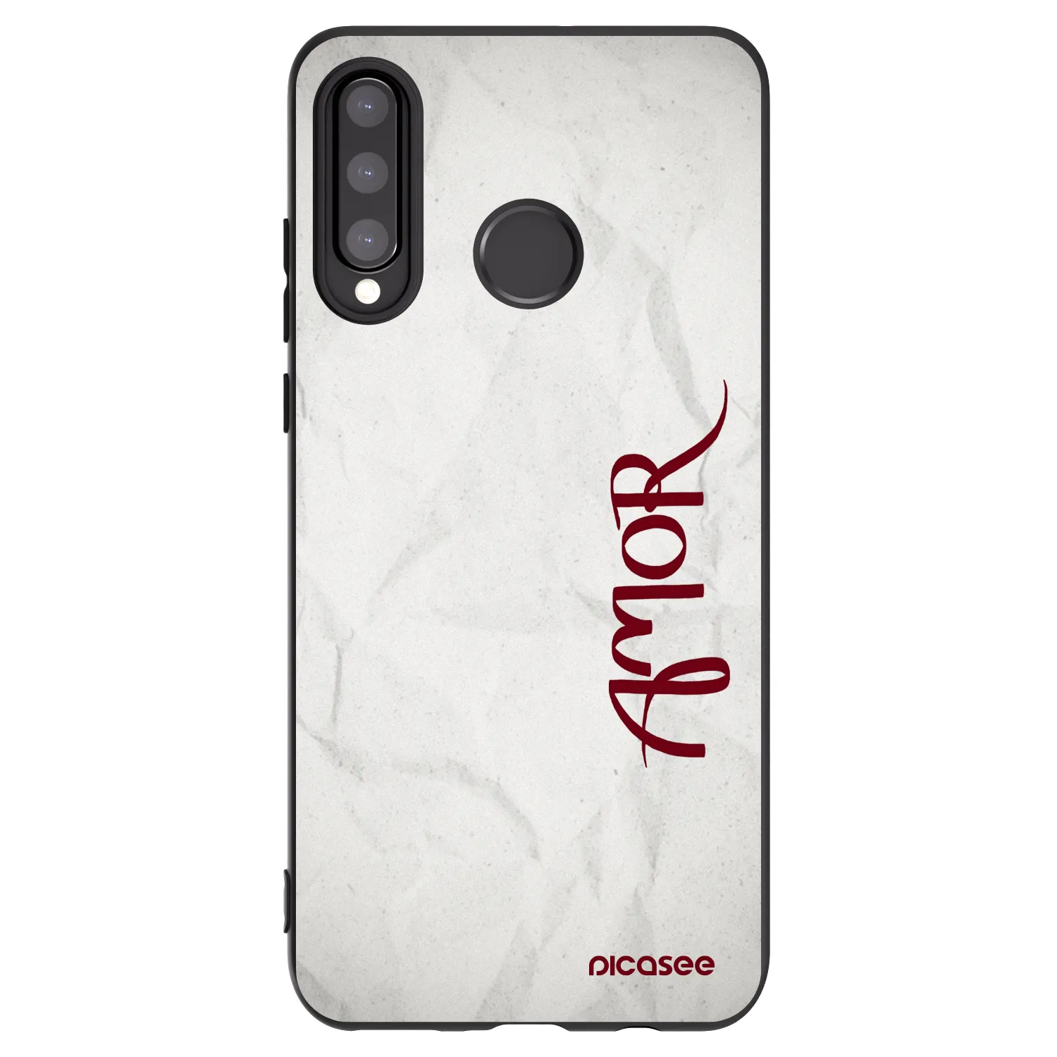 Picasee crna silikonska maskica za Huawei P30 Lite - Amor