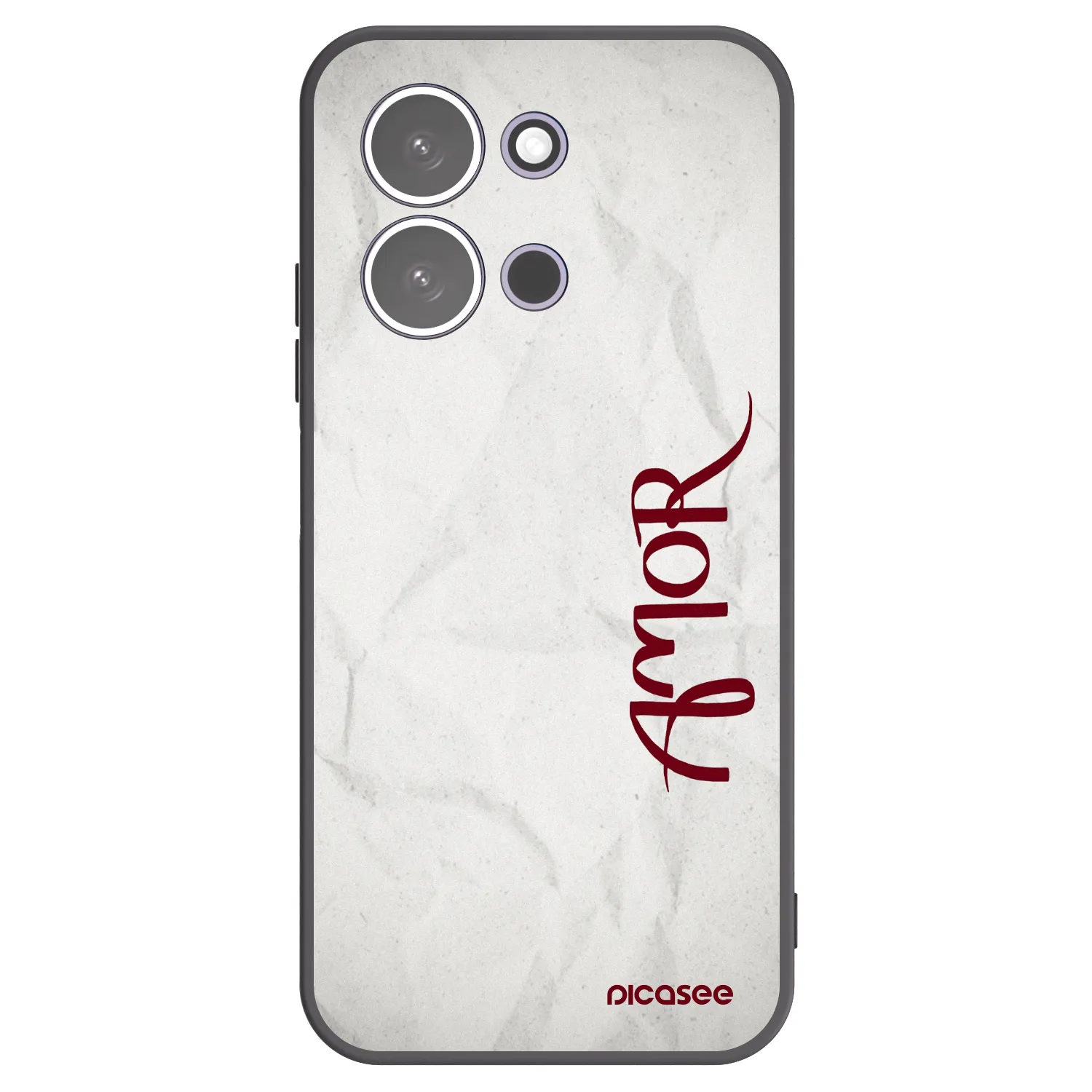Picasee crna silikonska maskica za Xiaomi Redmi 15C 5G - Amor