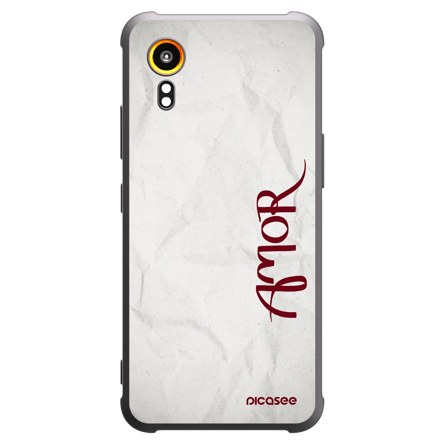 Picasee crna silikonska maskica za Samsung Galaxy Xcover 7 - Amor