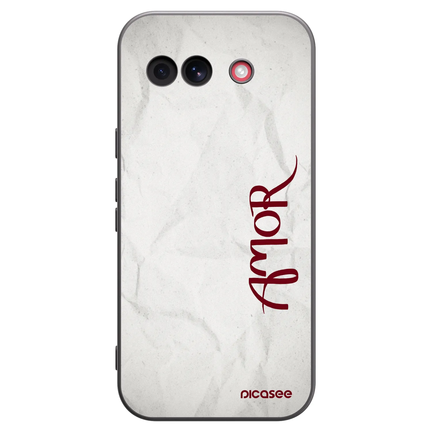 Picasee crna silikonska maskica za Google Pixel 10a - Amor
