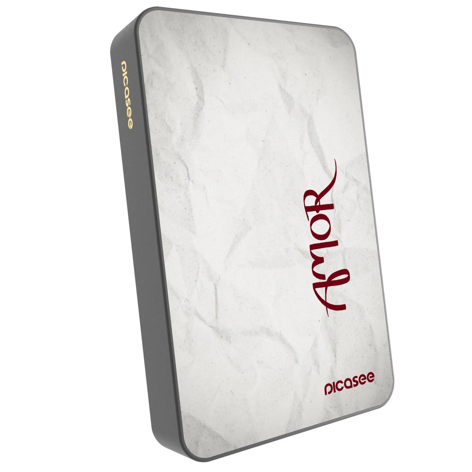 Picasee Prijenosni punjač s MagSafe 10 000 mAh Sivo - Amor