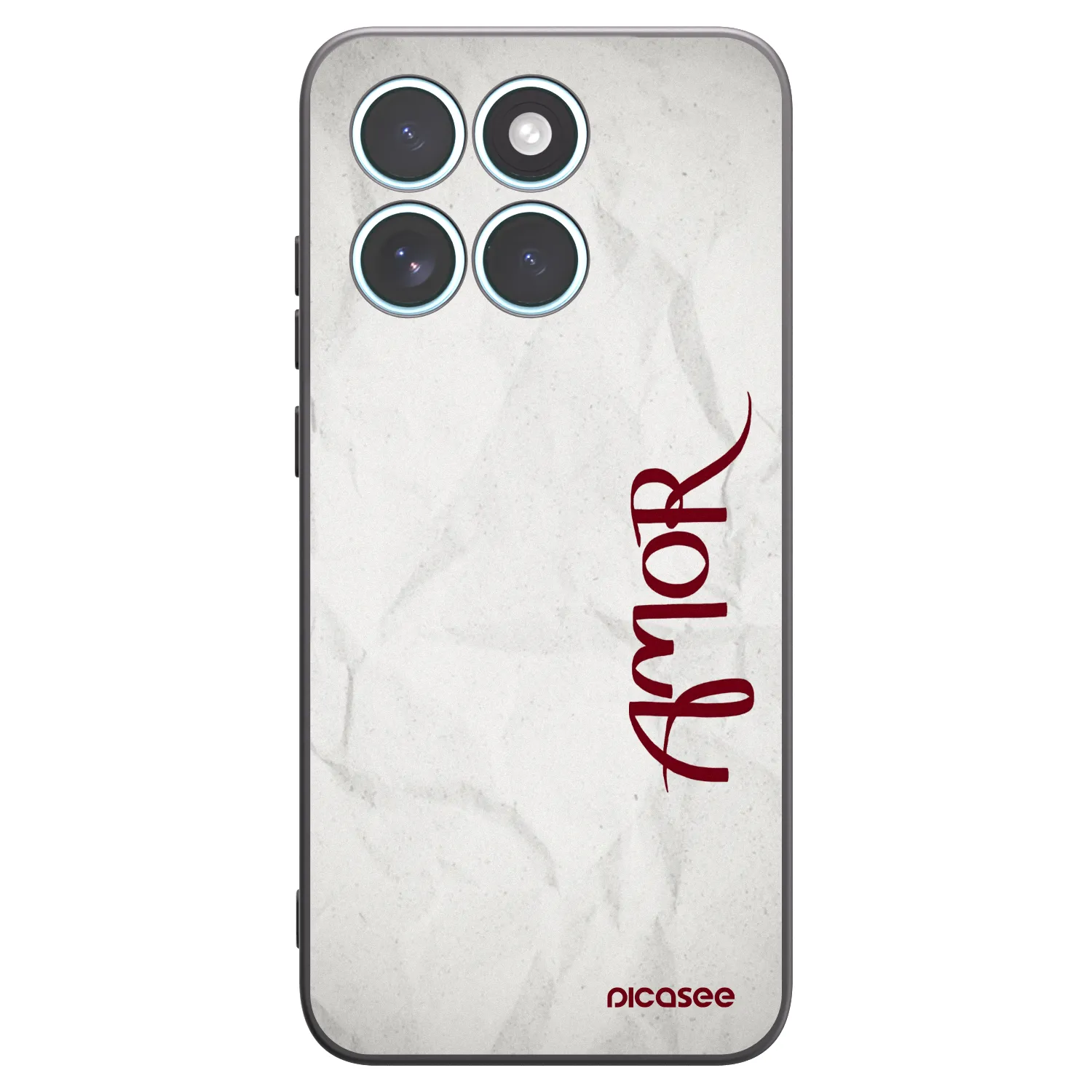 Picasee crna silikonska maskica za Motorola Edge 70 Fusion - Amor