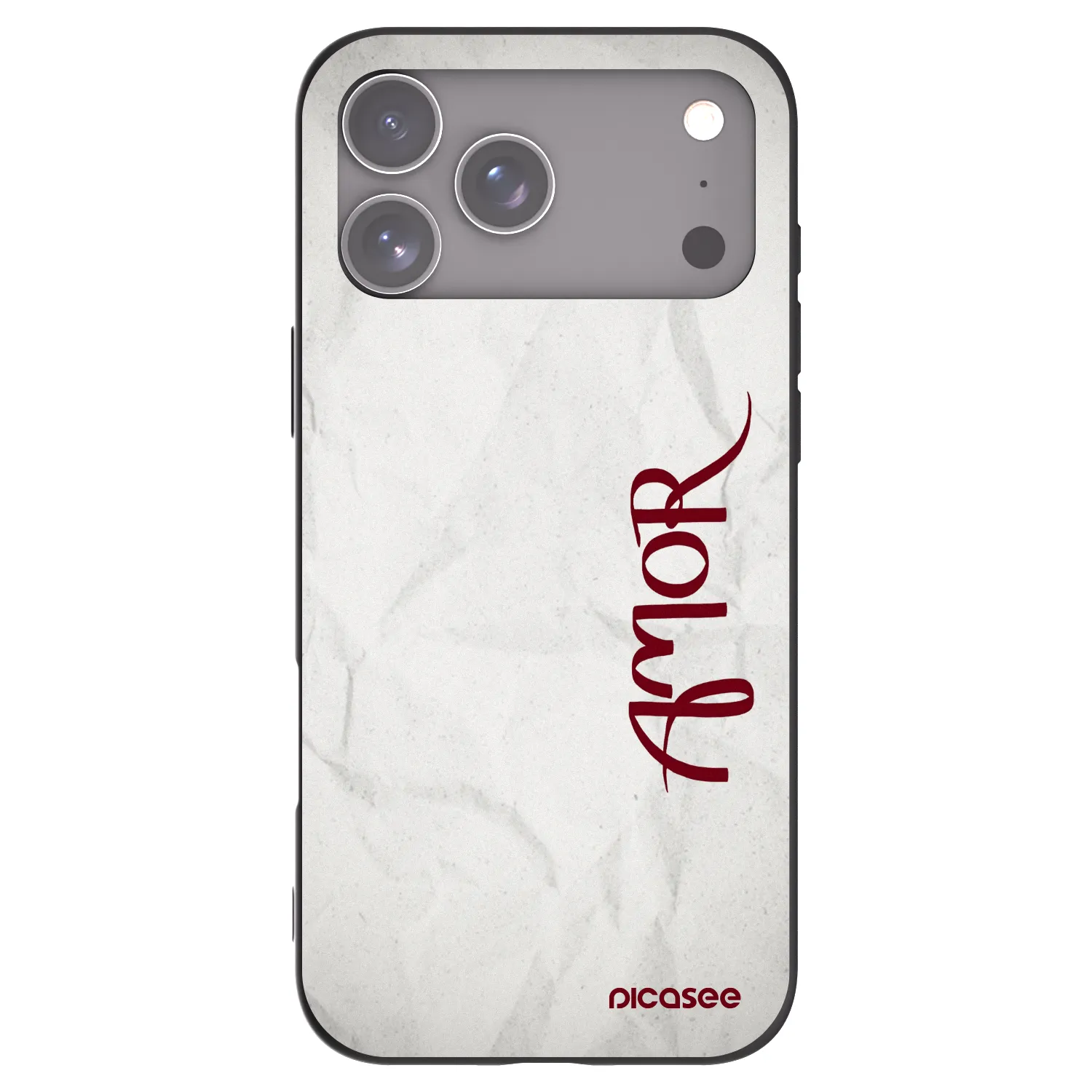Picasee crna silikonska maskica za Apple iPhone 18 Pro Max - Amor