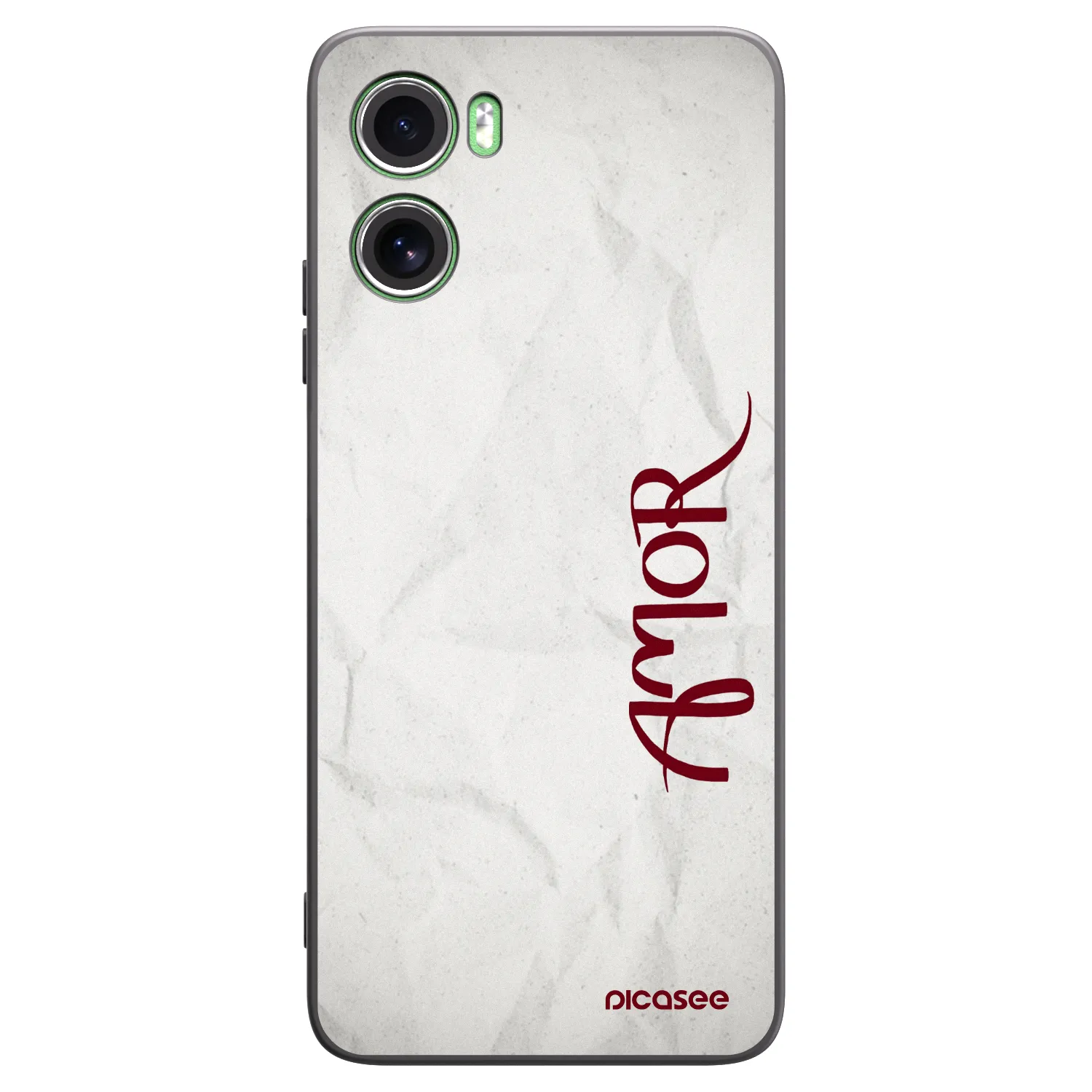 Picasee crna silikonska maskica za Motorola Moto G06 - Amor