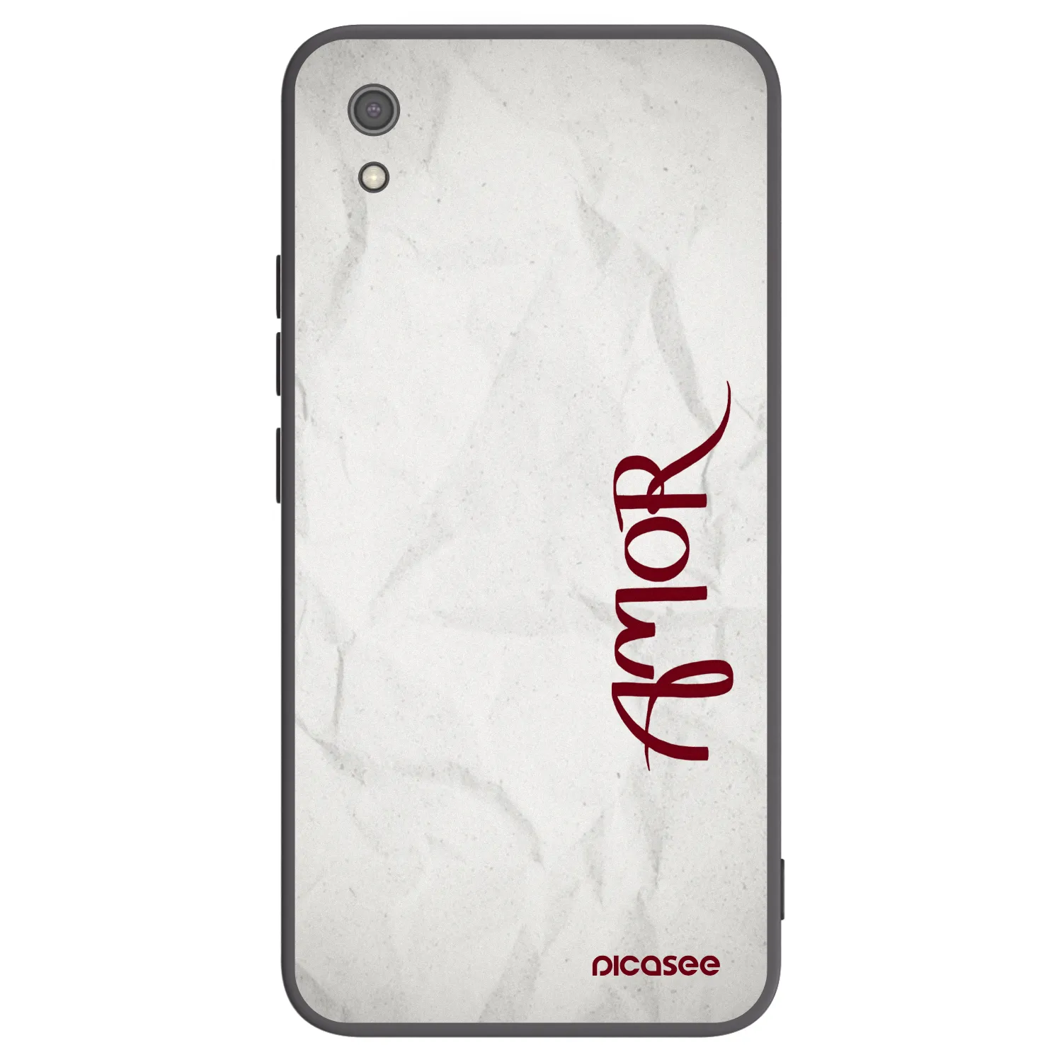 Picasee crna silikonska maskica za Xiaomi Redmi 7A - Amor