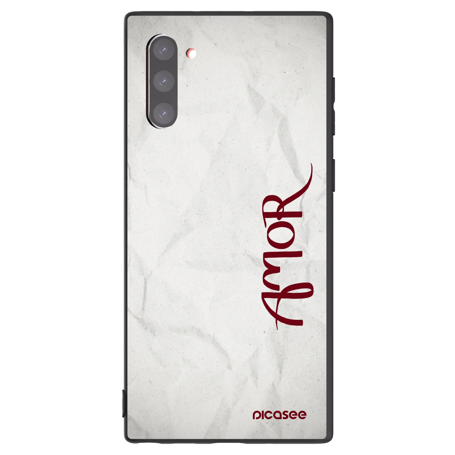 Picasee crna silikonska maskica za Samsung Galaxy Note 10 N970F - Amor