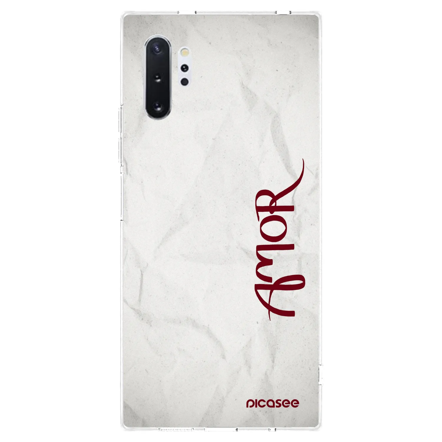Picasee silikonska prozirna maskica za Samsung Galaxy Note 10+ N975F - Amor