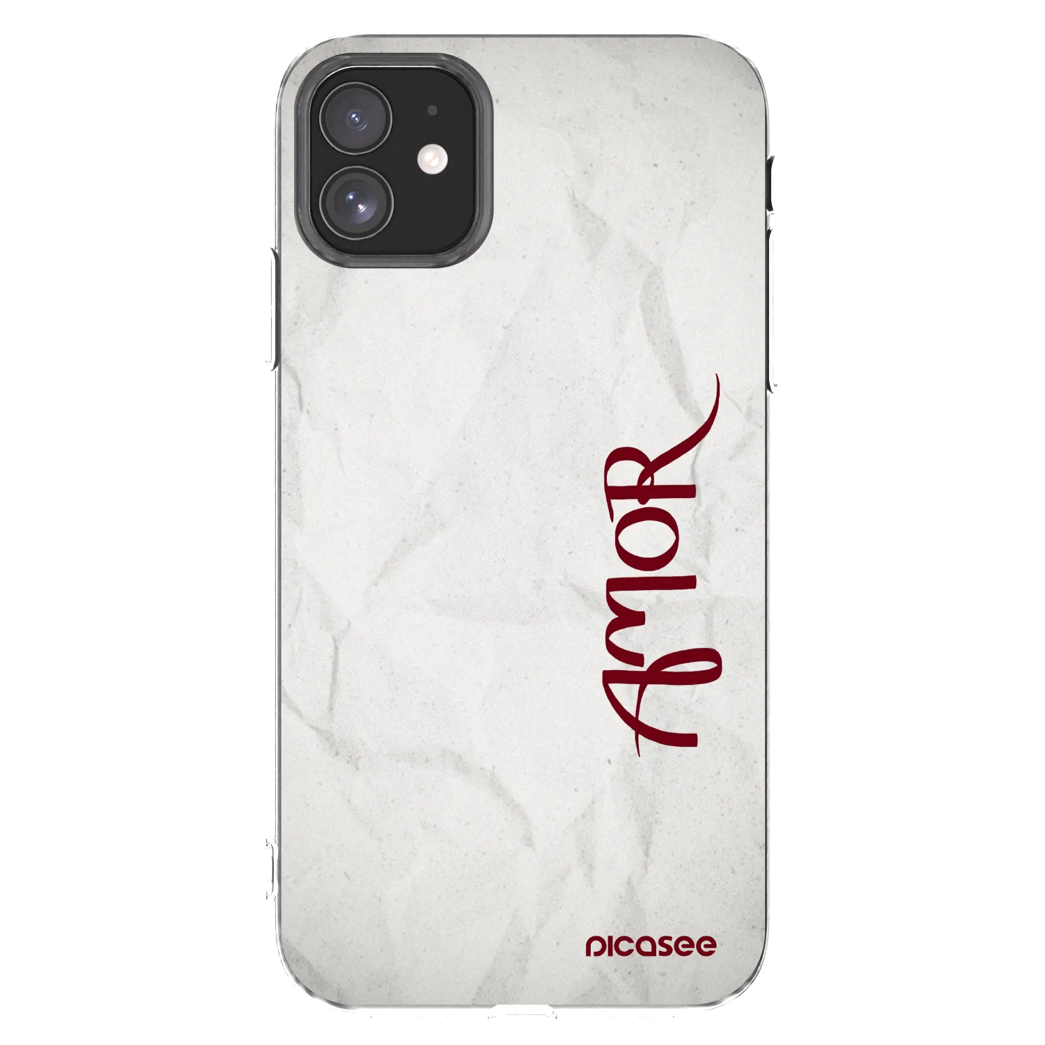 Picasee silikonska prozirna maskica za Apple iPhone 11 - Amor