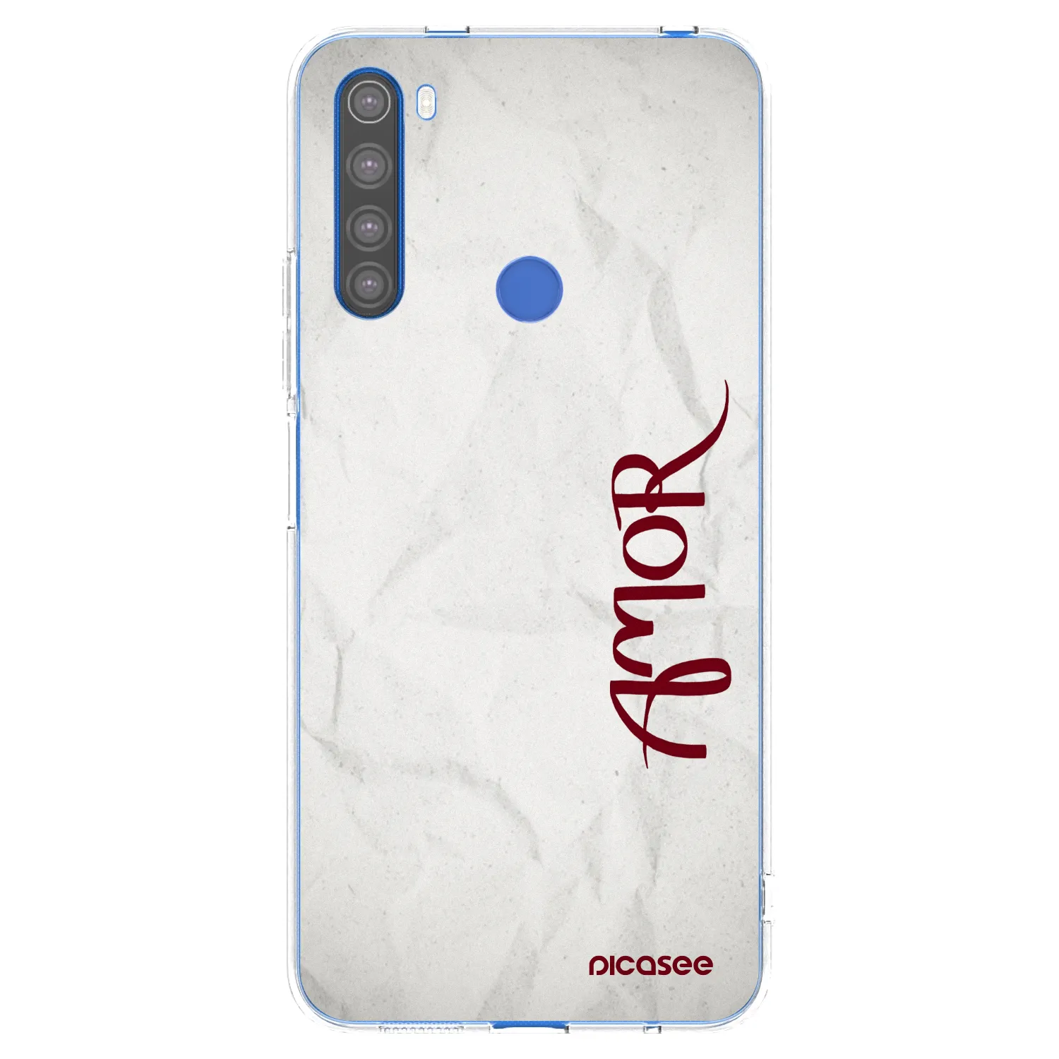 Picasee silikonska prozirna maskica za Xiaomi Redmi Note 8T - Amor