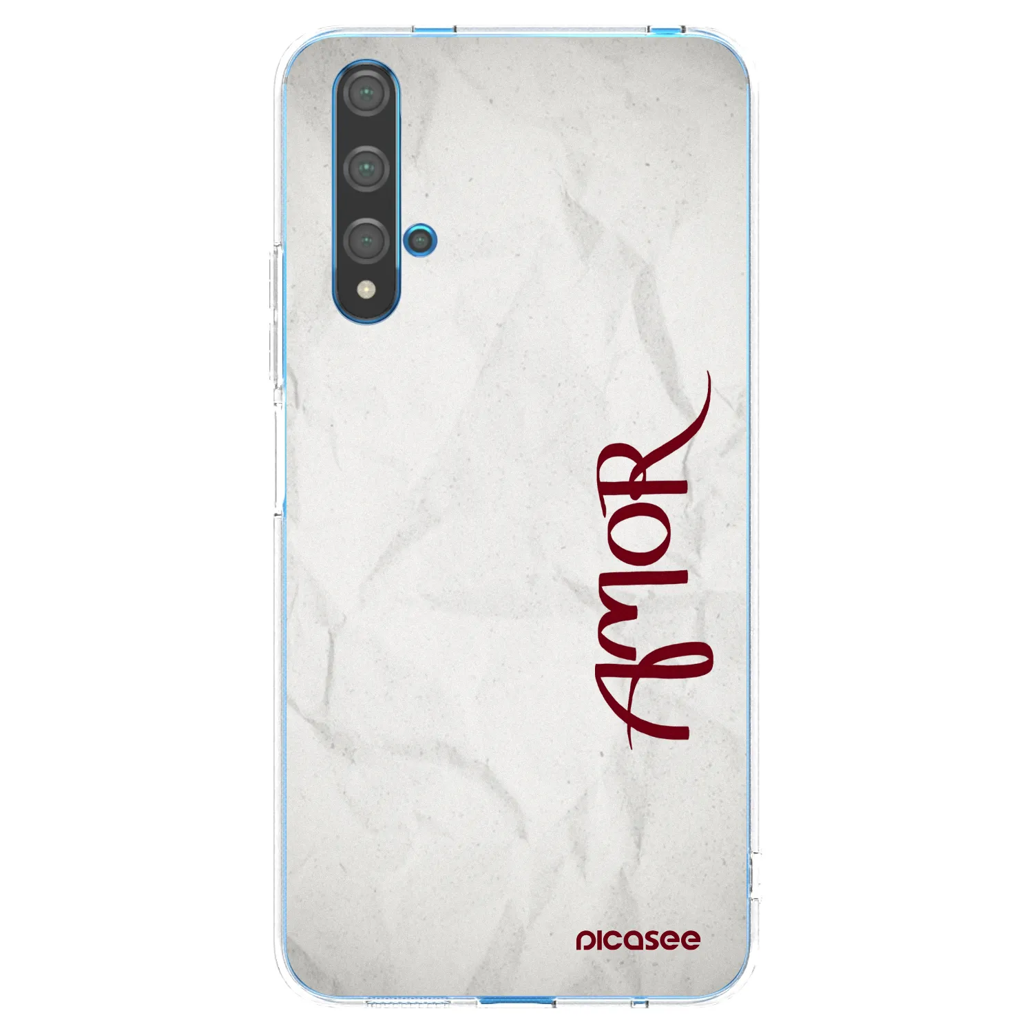 Picasee silikonska prozirna maskica za Huawei Nova 5T - Amor