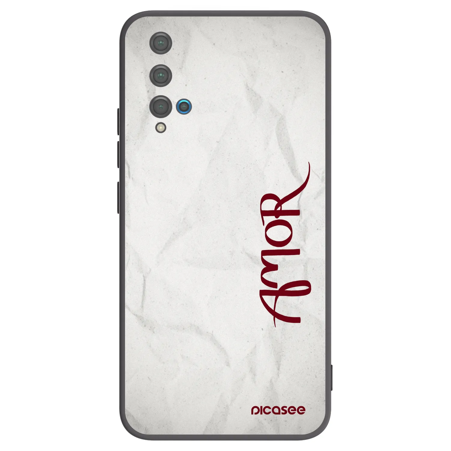 Picasee crna silikonska maskica za Huawei Nova 5T - Amor