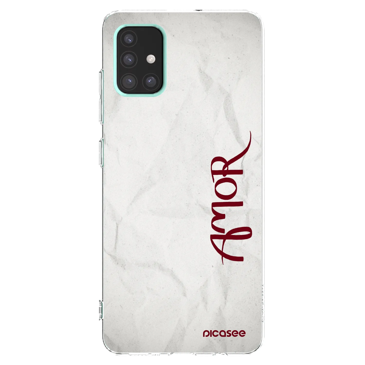 Picasee silikonska prozirna maskica za Samsung Galaxy A51 A515F - Amor