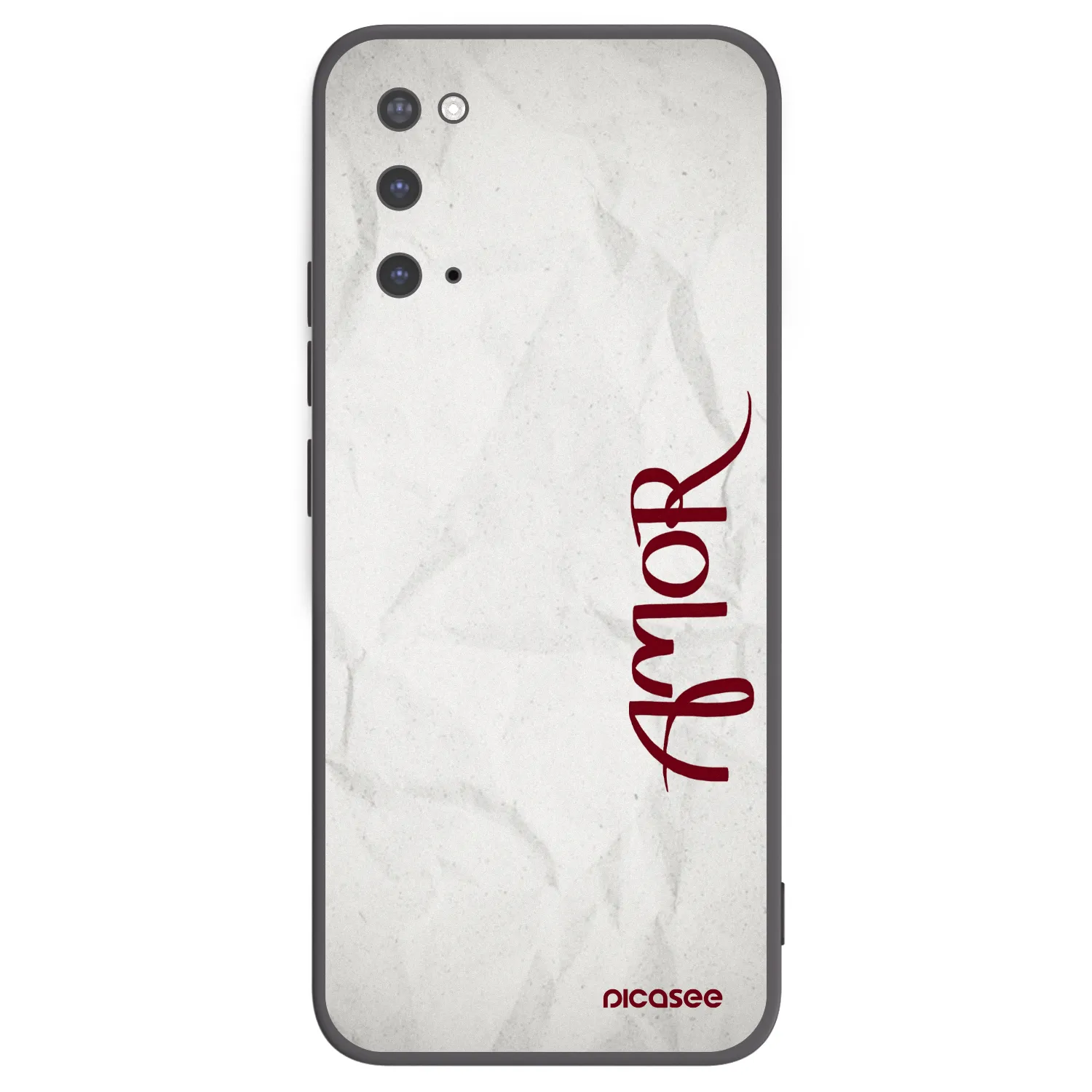 Picasee crna silikonska maskica za Samsung Galaxy S20 G980F - Amor