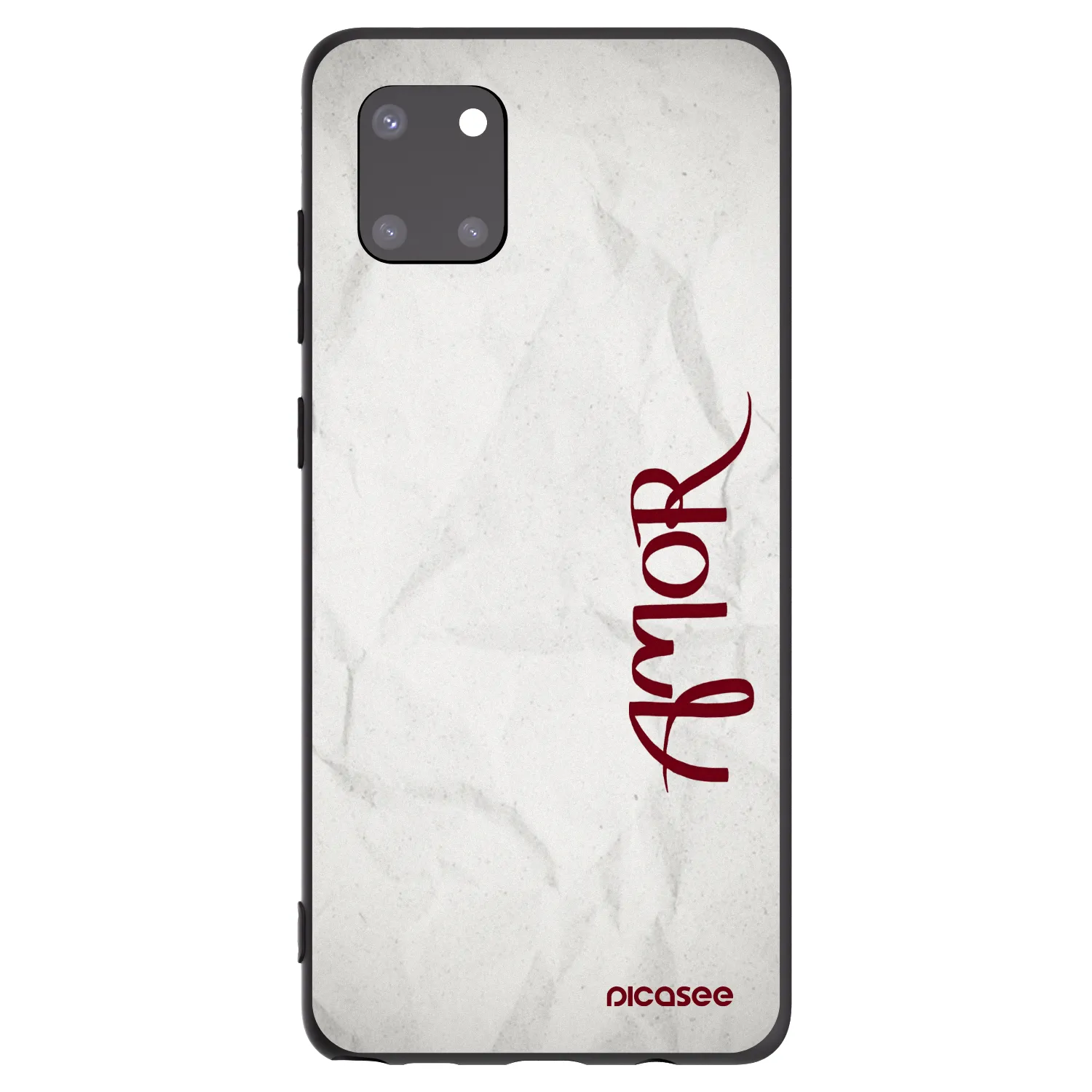 Picasee crna silikonska maskica za Samsung Galaxy Note 10 Lite N770F - Amor