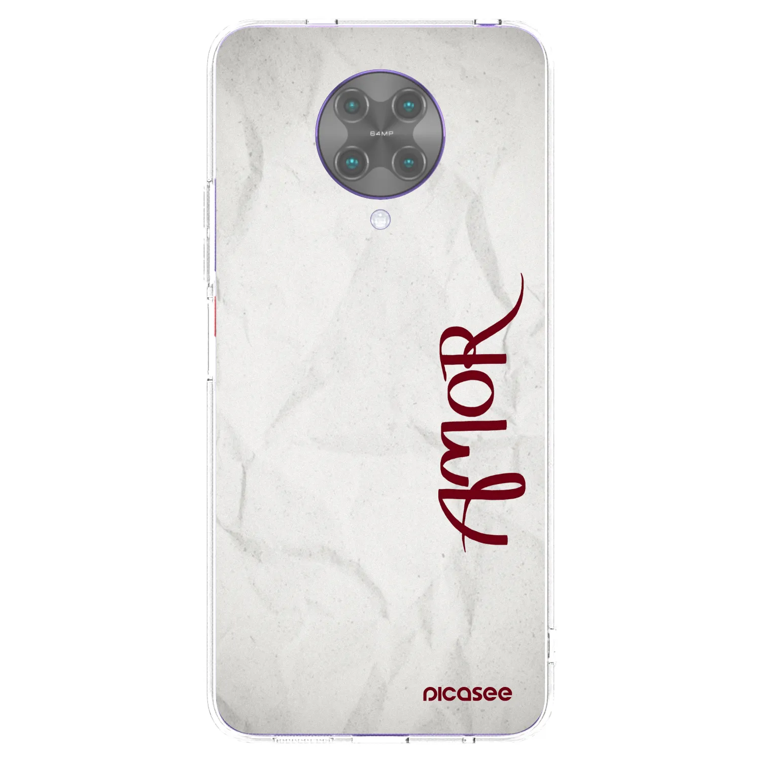 Picasee silikonska prozirna maskica za Xiaomi Poco F2 Pro - Amor