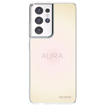 Picasee silikonska prozirna maskica za Samsung Galaxy S21 Ultra 5G G998B - Aura