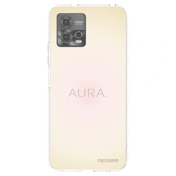 Picasee silikonska prozirna maskica za Motorola Moto G72 - Aura