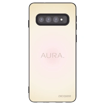Picasee crna silikonska maskica za Samsung Galaxy S10 G973 - Aura