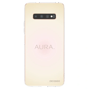 Picasee silikonska prozirna maskica za Samsung Galaxy S10 Plus G975 - Aura