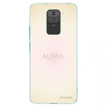Picasee crna silikonska maskica za Xiaomi Redmi Note 9 - Aura